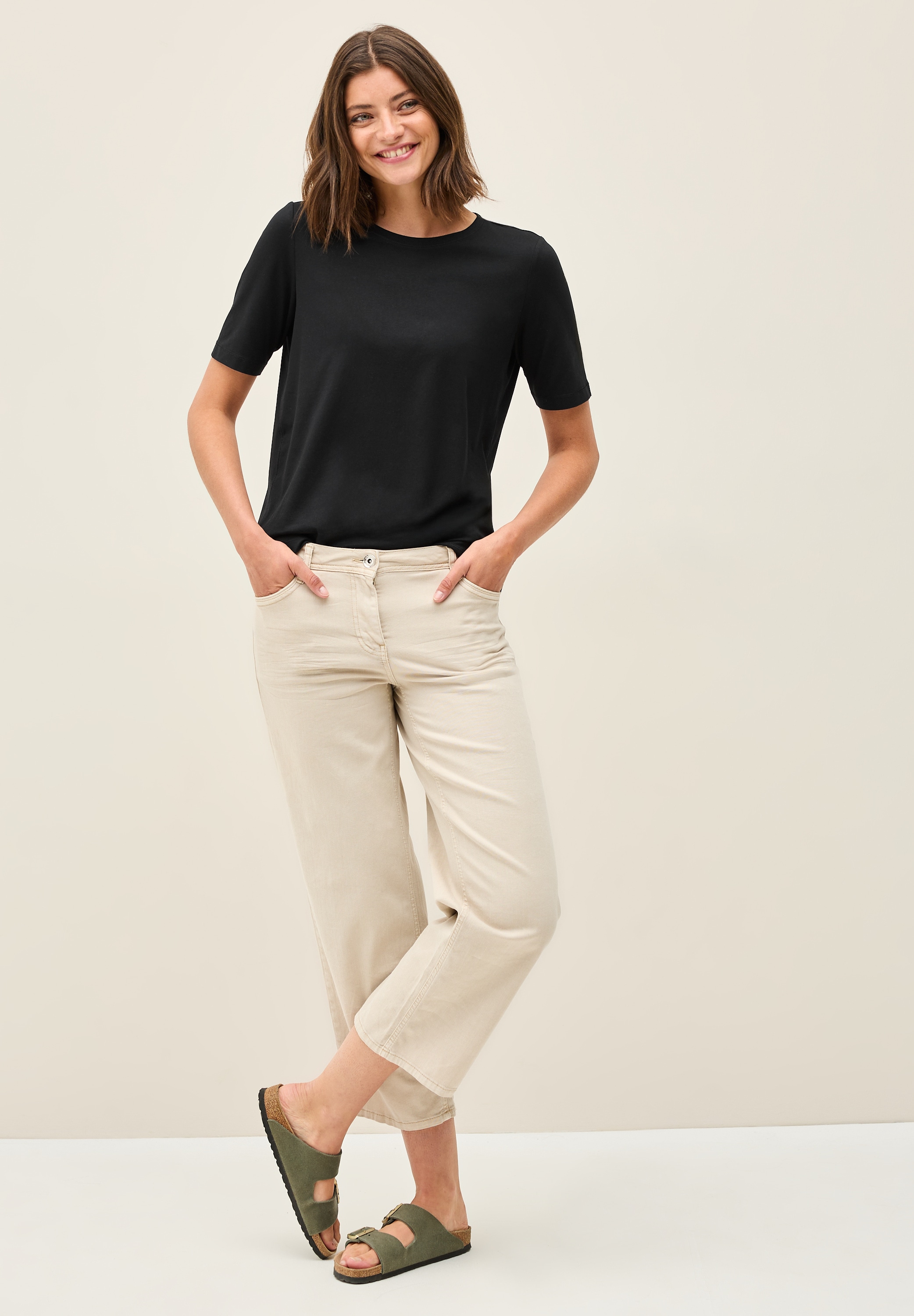 Cecil T-Shirt, im soften Baumwoll-Mix