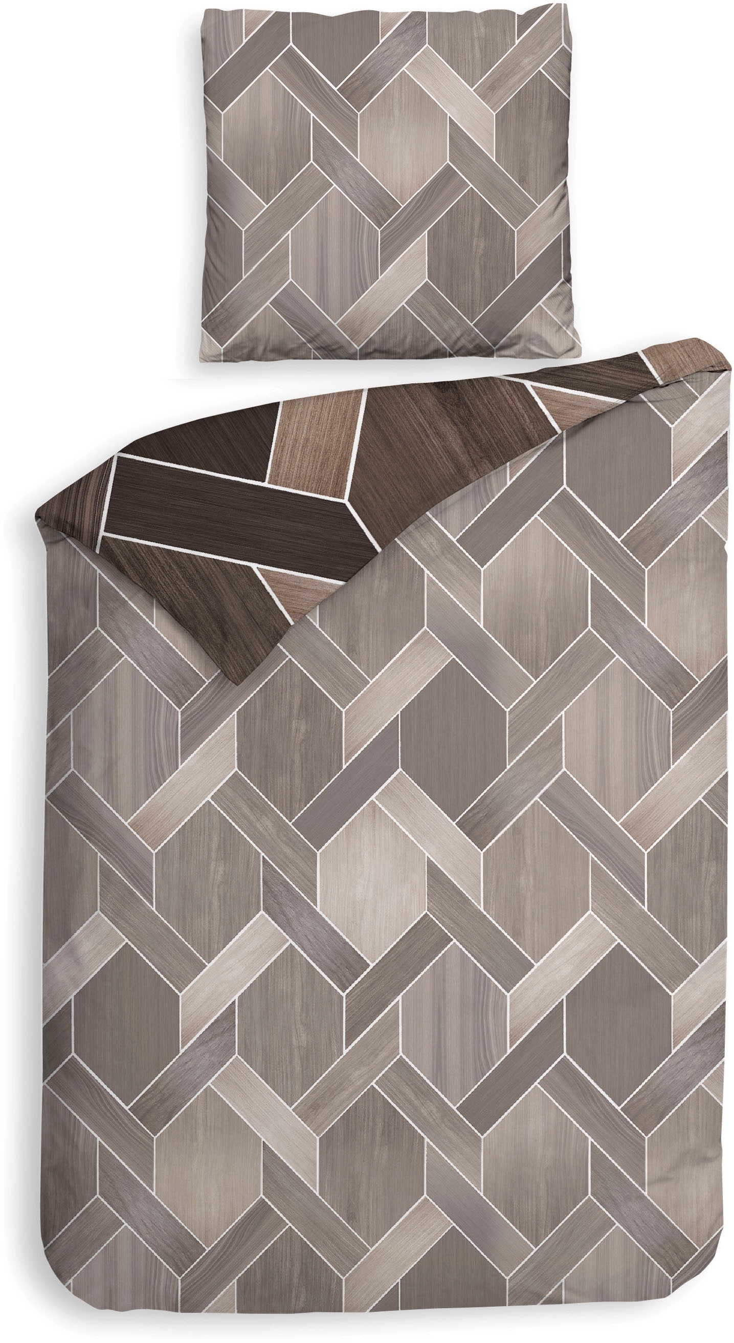 Heckett & Lane Wendebettwäsche "Murdock" 2 Stk. tlg. 100% Baumwolle, hochwe günstig online kaufen