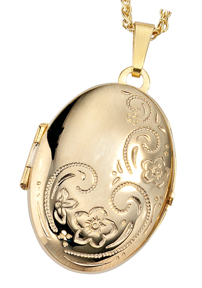 JOBO Medallionanhänger »Anhänger Medaillon oval«, 333 Gold