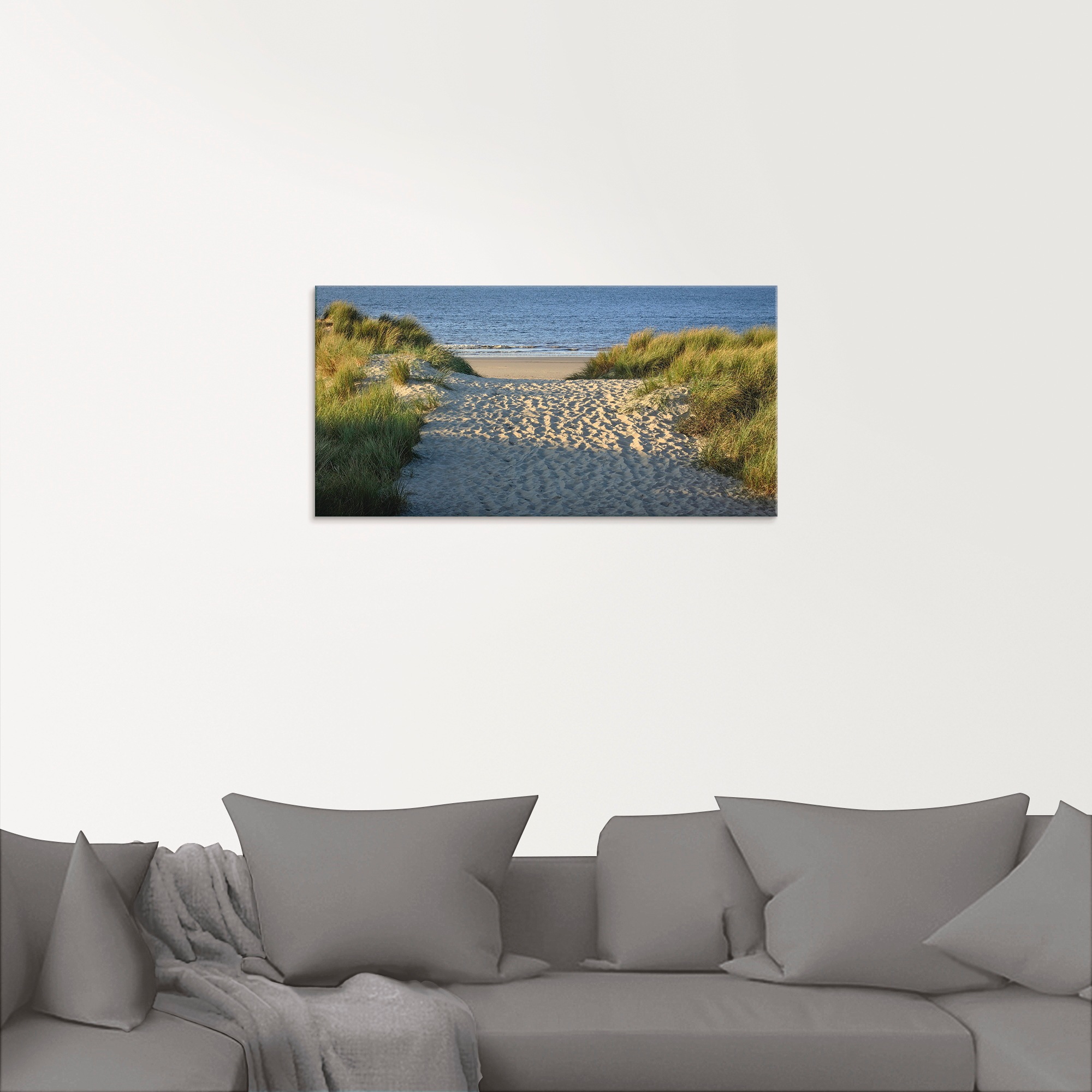 Artland Glasbild »Strandaufgang«, Strand, (1 St.), in verschiedenen Größen