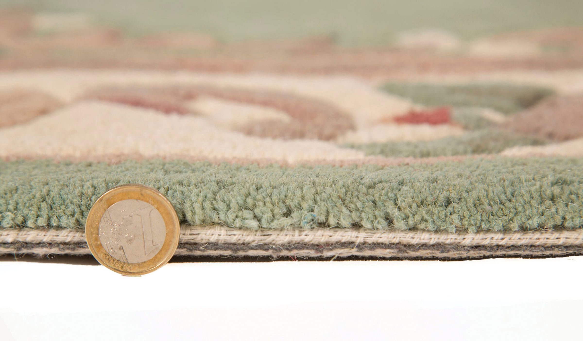 FLAIR RUGS Wollteppich »Aubusson« rechteckig 10 mm Höhe Wolle, Teppich, Wohnzimmer, Schlafzimmer, Esszimmer