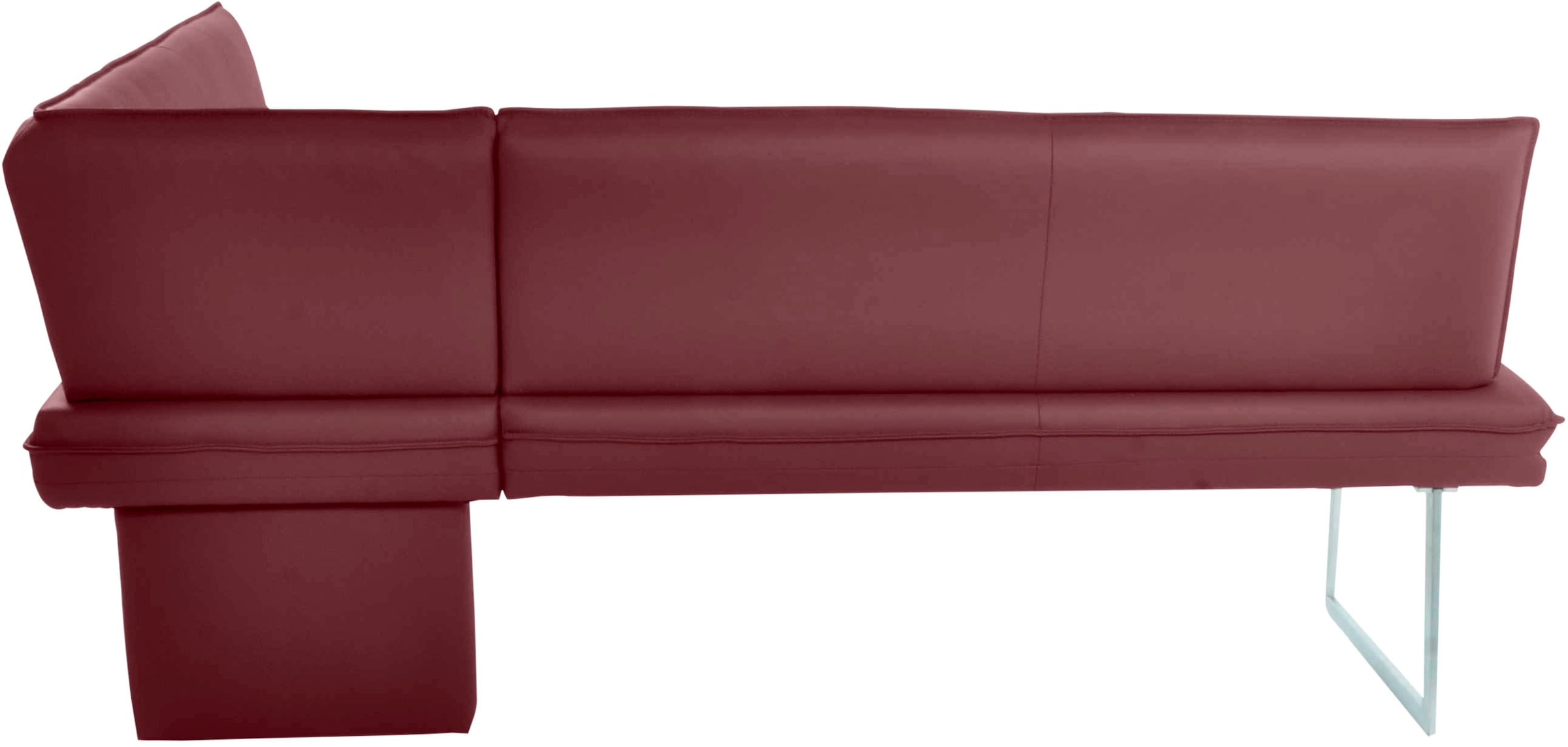 K+W Komfort & Wohnen Eckbank mit Sattlernaht und schmaler Kufe, langer Schenkel rechts oder links