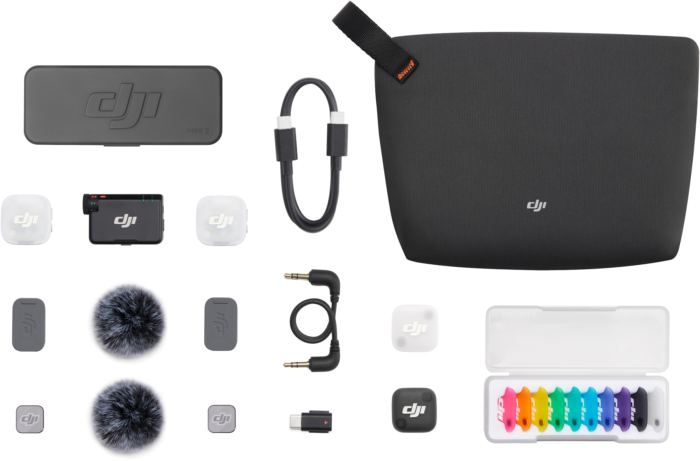 DJI Mikrofon »Mic Mini 2 (2 TX + 1 RX + Charging Case)«