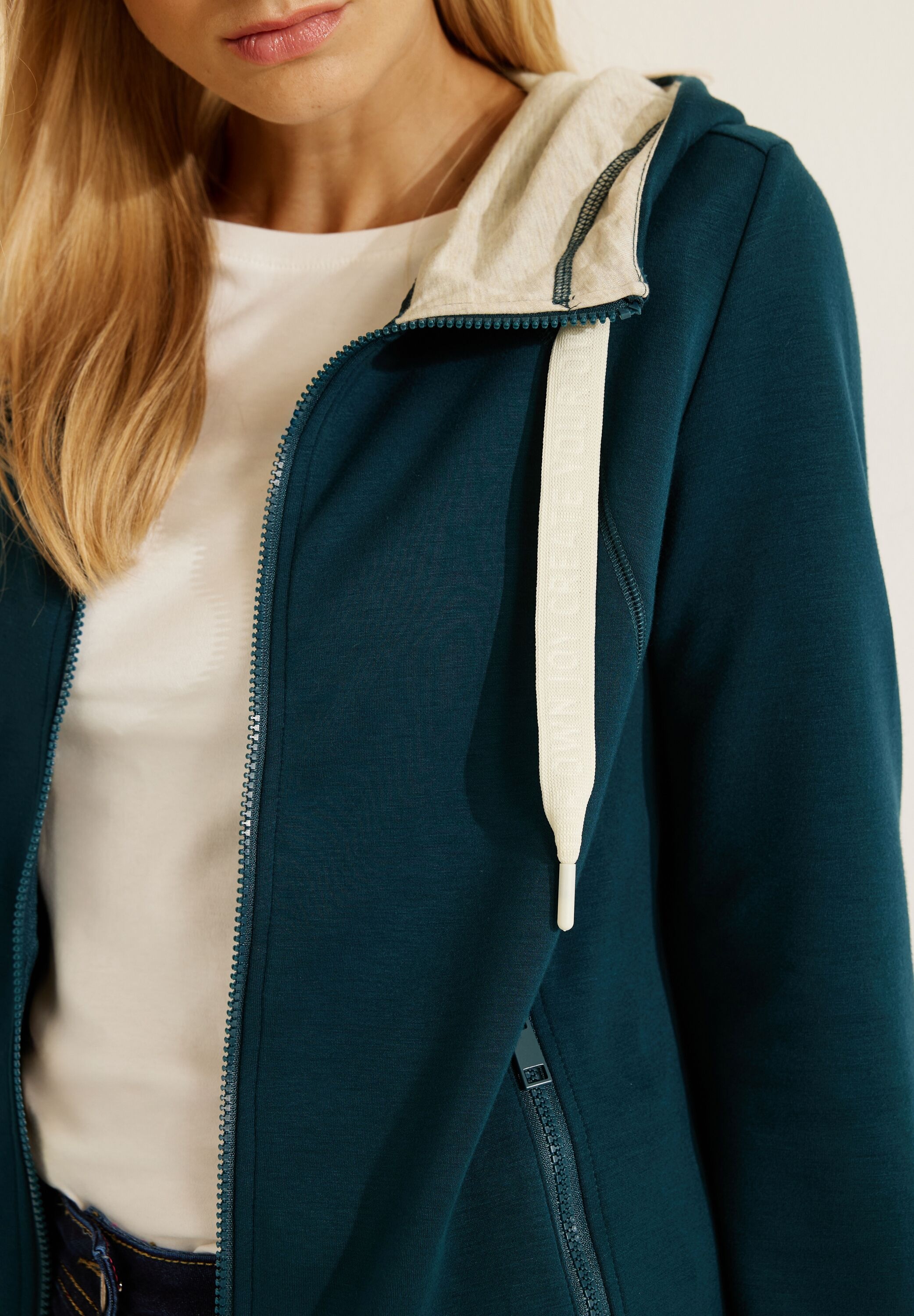 Cecil Sweatjacke, mit Kapuze mit Tunnelzugband