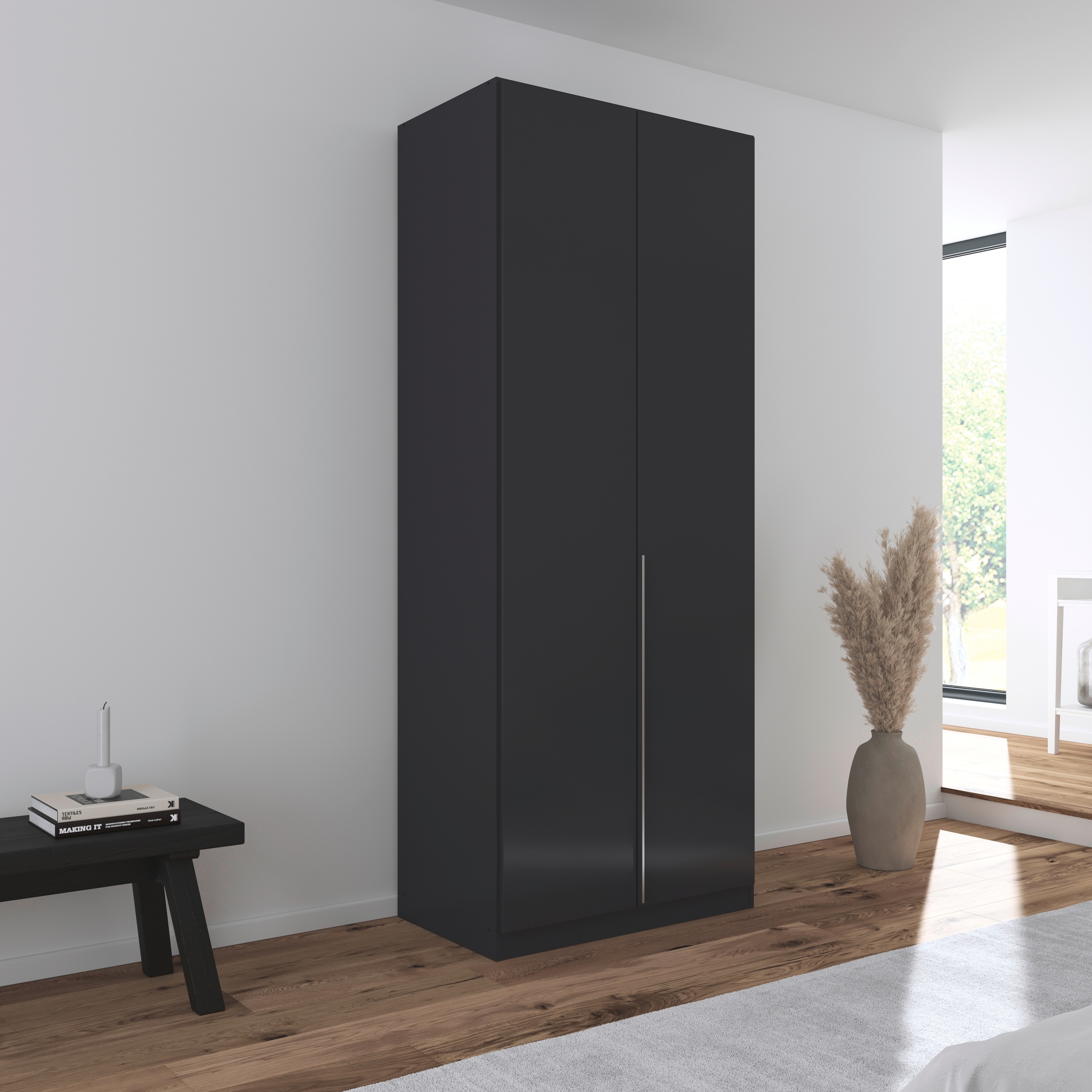 Thumbnail - rauch Drehtürenschrank "Kleiderschrank Schrank Garderobe AGORDO TOPSELLER Schlafzimmer" in zwei Griff-Farben, Breiten 91...