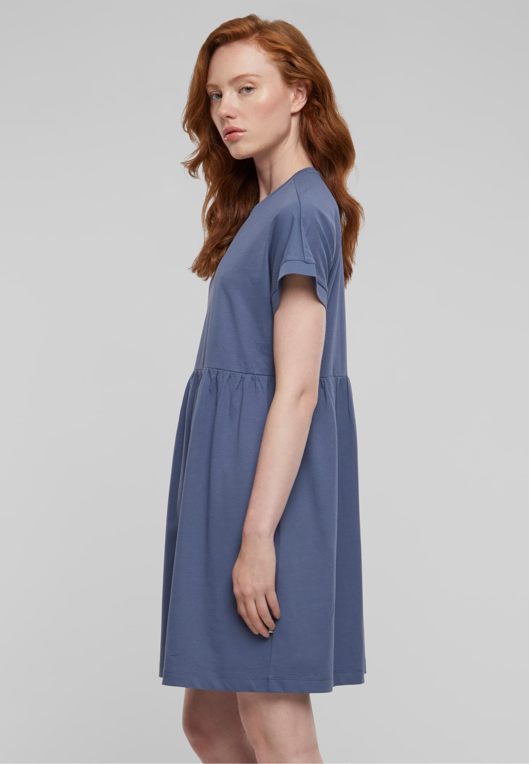 URBAN CLASSICS Shirtkleid »Urban Classics Damen Ladies Organic Empire Valance Tee Dress«, (1 tlg.)