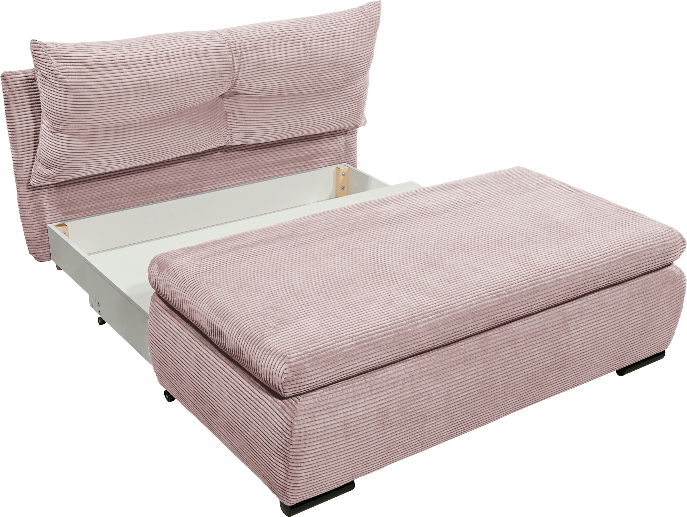 ED EXCITING DESIGN Schlafsofa »Charlie«, Schlafsessel mit Bettkasten & 1 Rückenkissen
