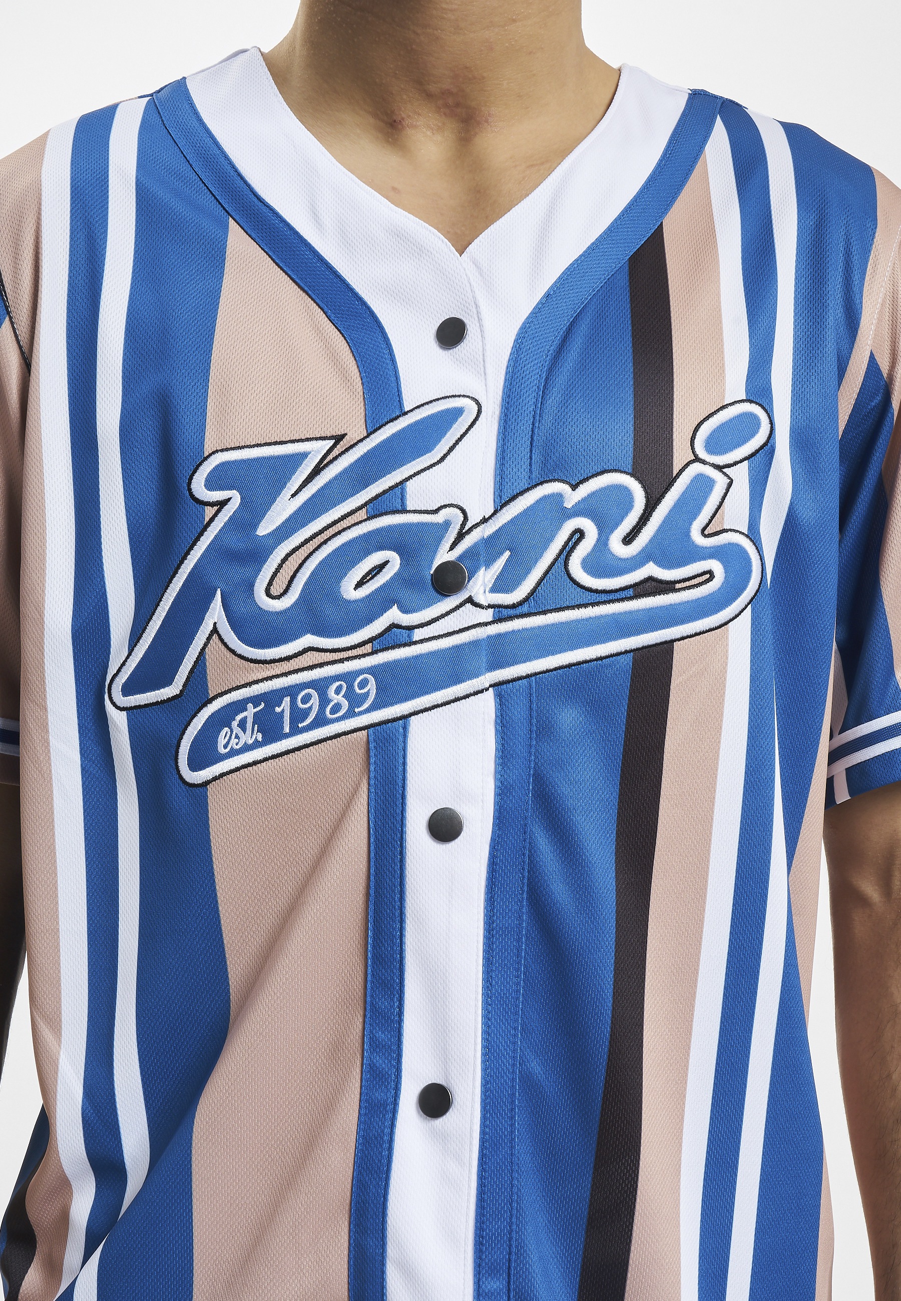 Karl Kani T-Shirt »Karl Kani Herren KM232-010-2 KK Varsity Striped Baseball Shirt« 1 Stk.