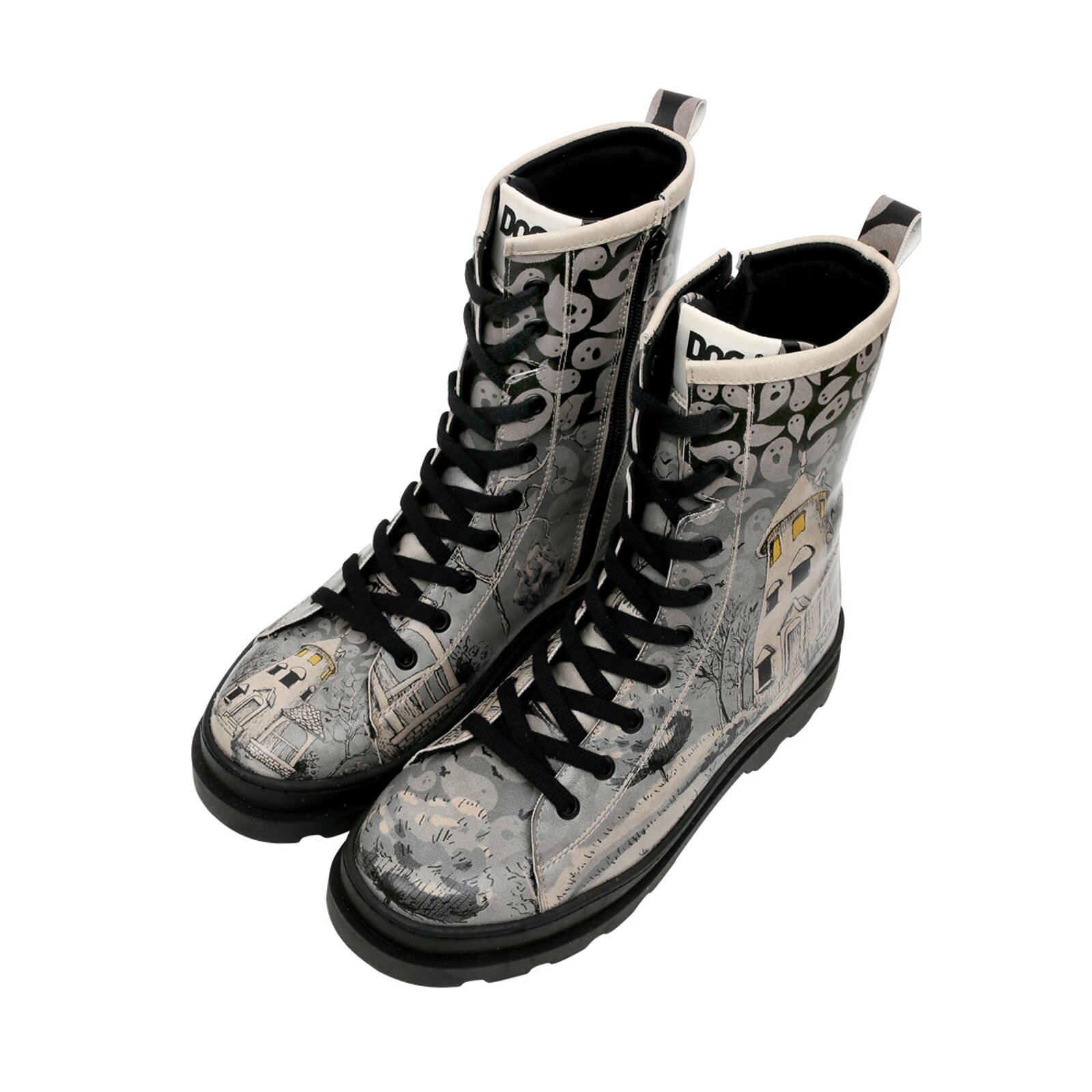 DOGO "Gisele Schnürstiefel Boots Spooky Town Damen Stiefeletten" Handgefertigt