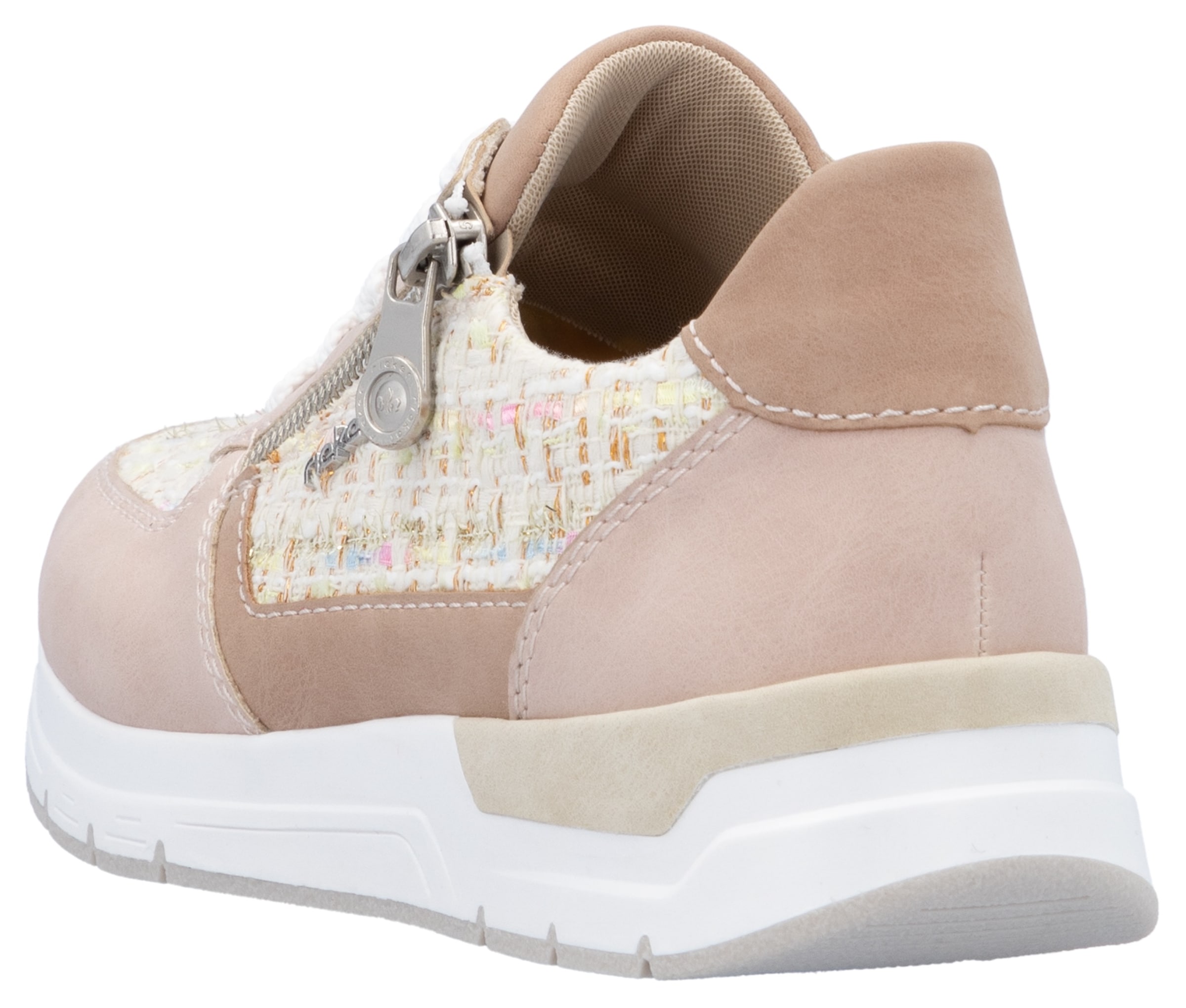 Rieker Keilsneaker, Halbschuh, Freizeitschuh, Casual-Schnürschuh im Materialmix