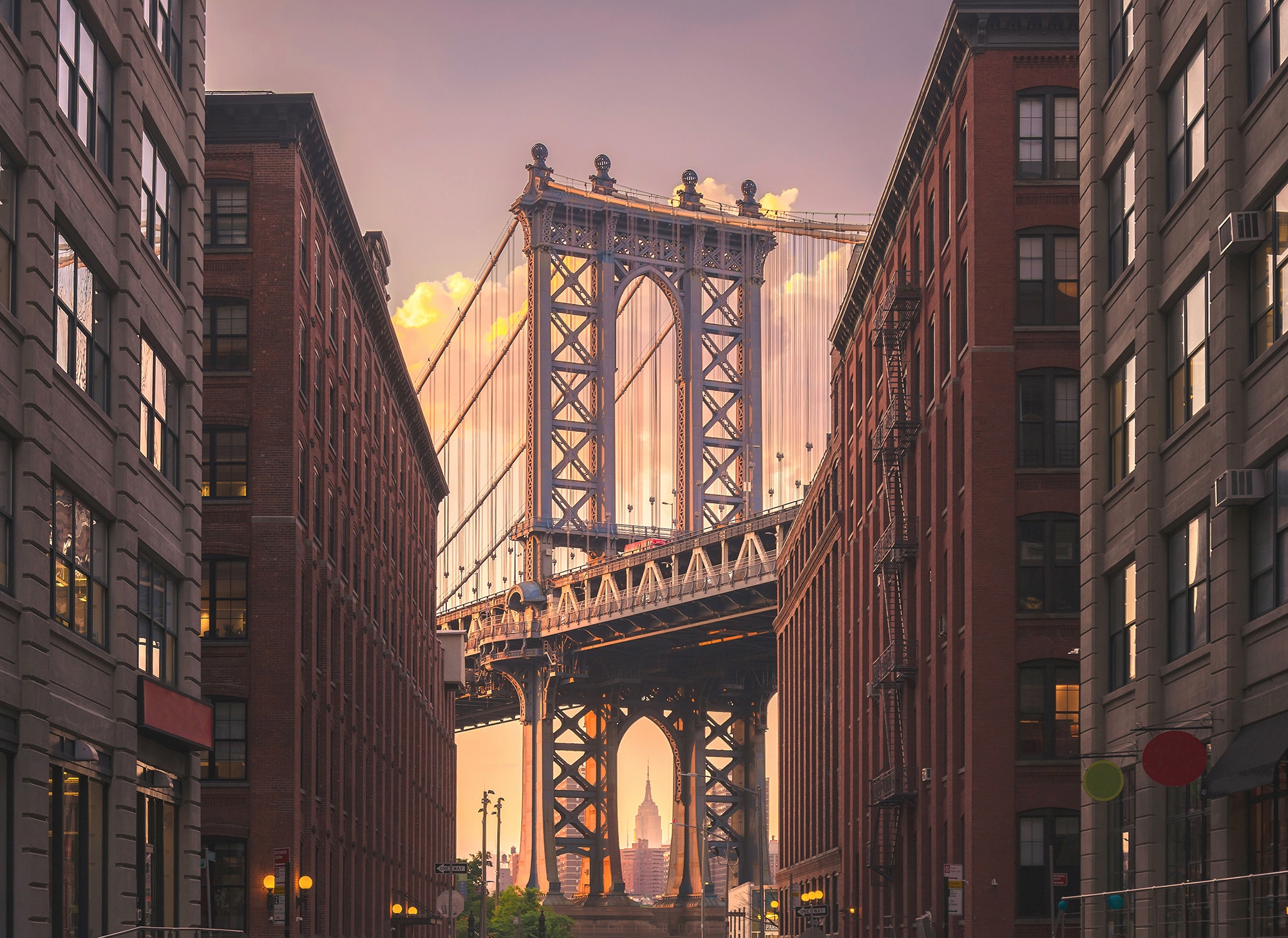 living walls Fototapete "Designwalls Brooklyn Bridge" glatt Vlies, Wand, Schräge, Decke