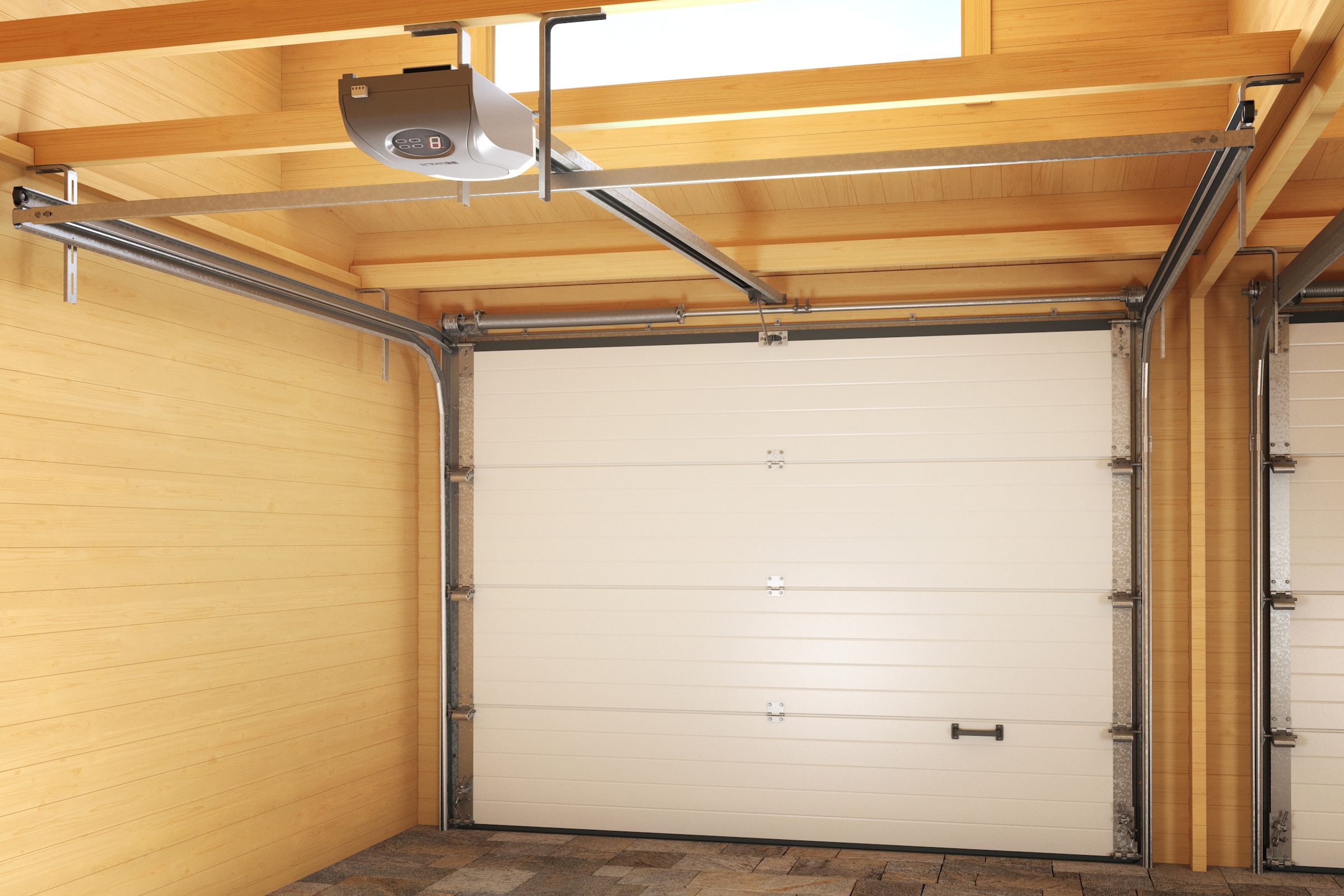 Nordic Holz Garage »BAHAMAS«, BxT: 680x560 cm, 205 cm Einfahrtshöhe, mit Sektionaltor