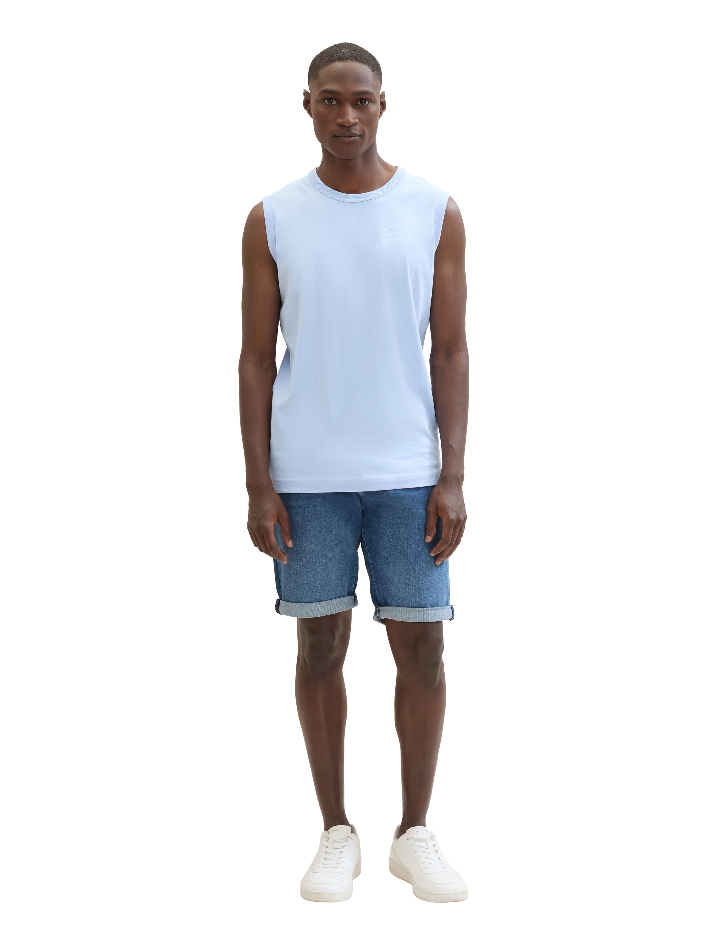 TOM TAILOR Jeansbermudas »JOSH«, mit Markenlabel