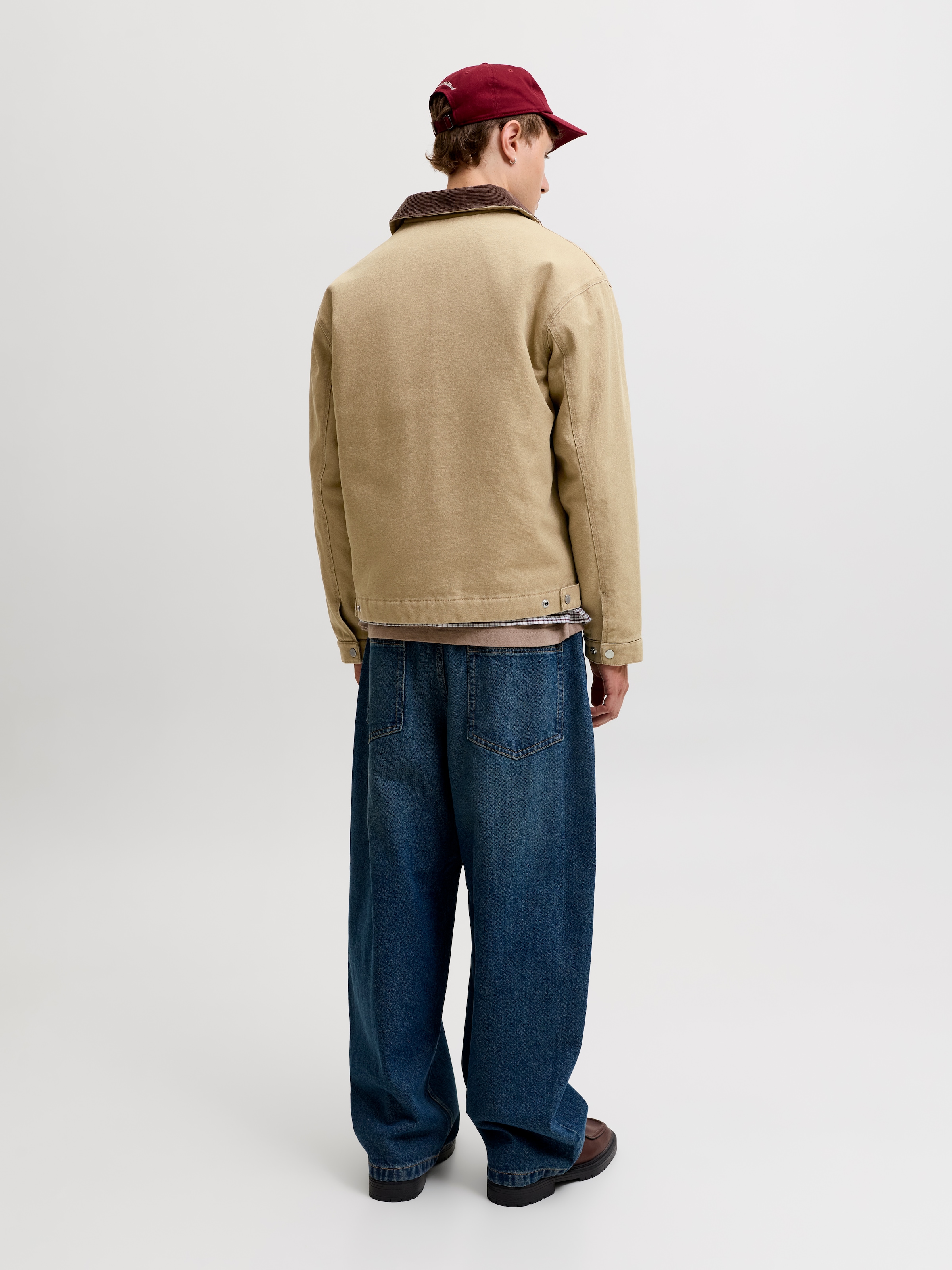 Jack & Jones Outdoorjacke »JORCHAMBERI WORKER JACKET SN« Baumwolle,