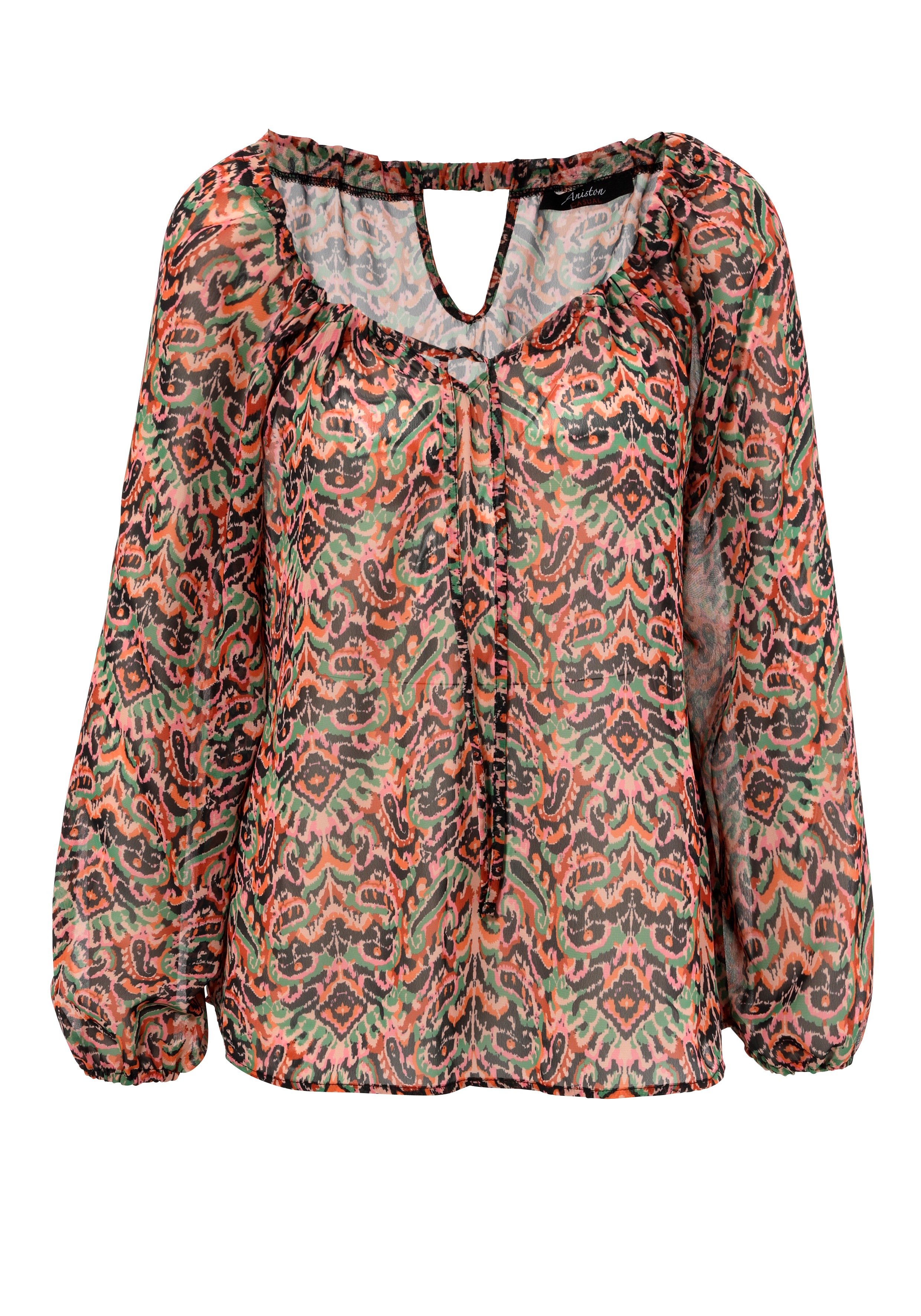 Thumbnail - Aniston CASUAL Schlupfbluse, mit raffiniertem Cut-Out im Rücken