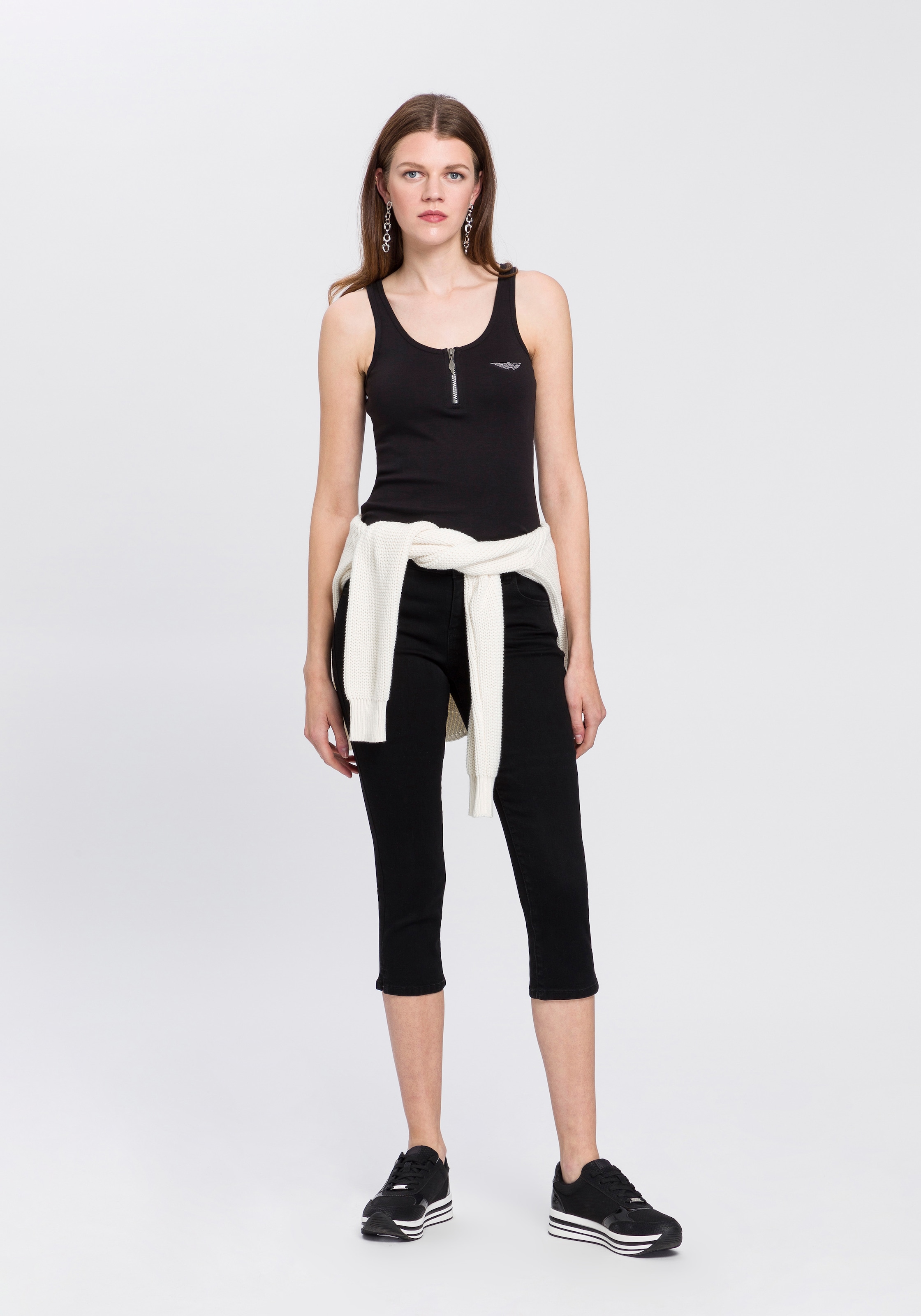 Arizona Caprijeans »Ultra-Stretch«, Mid-Waist