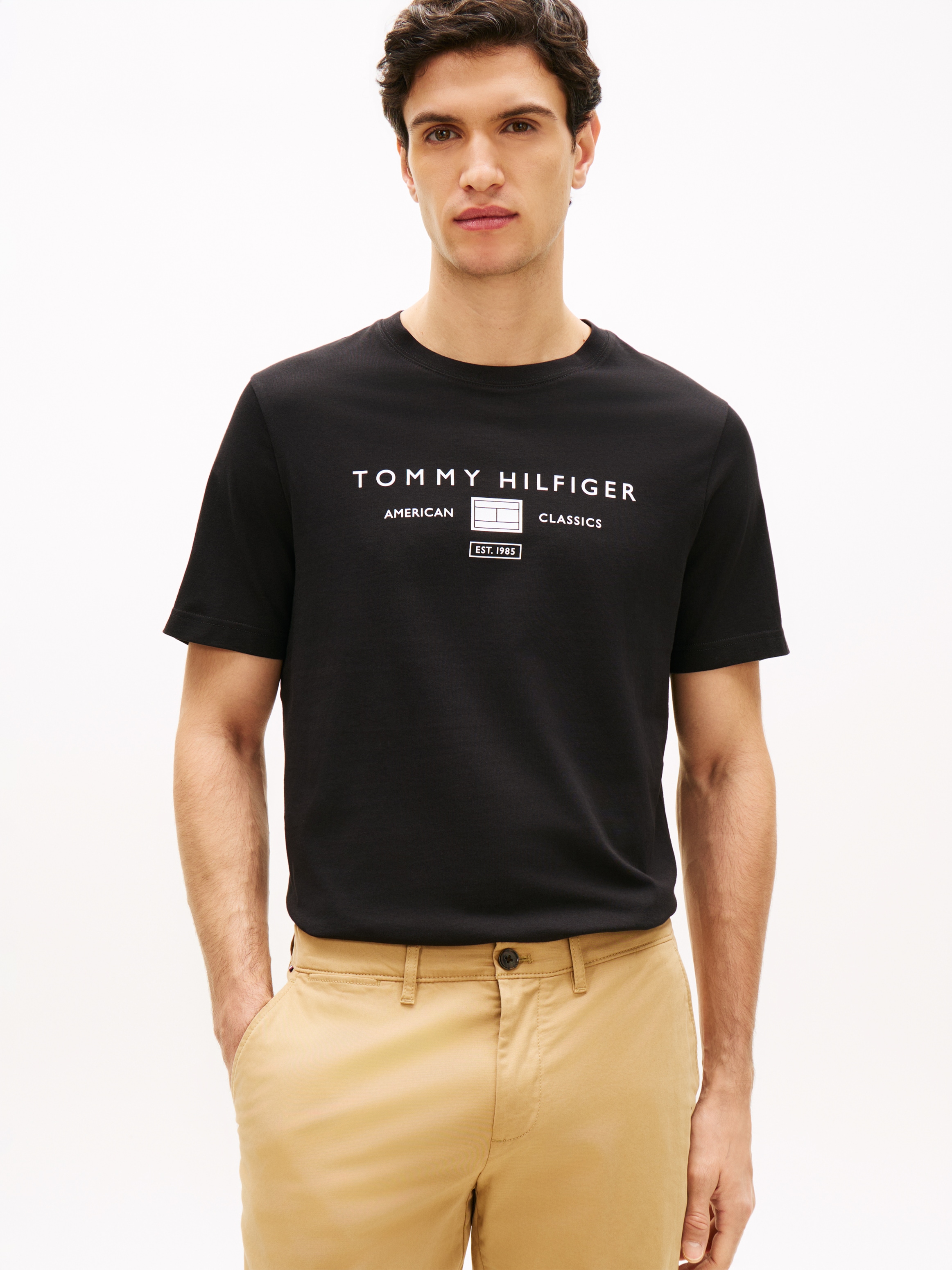 Tommy Hilfiger T-Shirt "BRAND LOVE MONO STACK" aus Jersey mit Logo günstig online kaufen