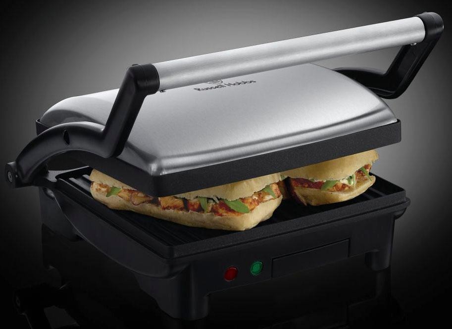 RUSSELL HOBBS Kontaktgrill »Paninigrill Cook at Home 3in1 17888-56«, 1800 W, 1.800 Watt, aufklappbar