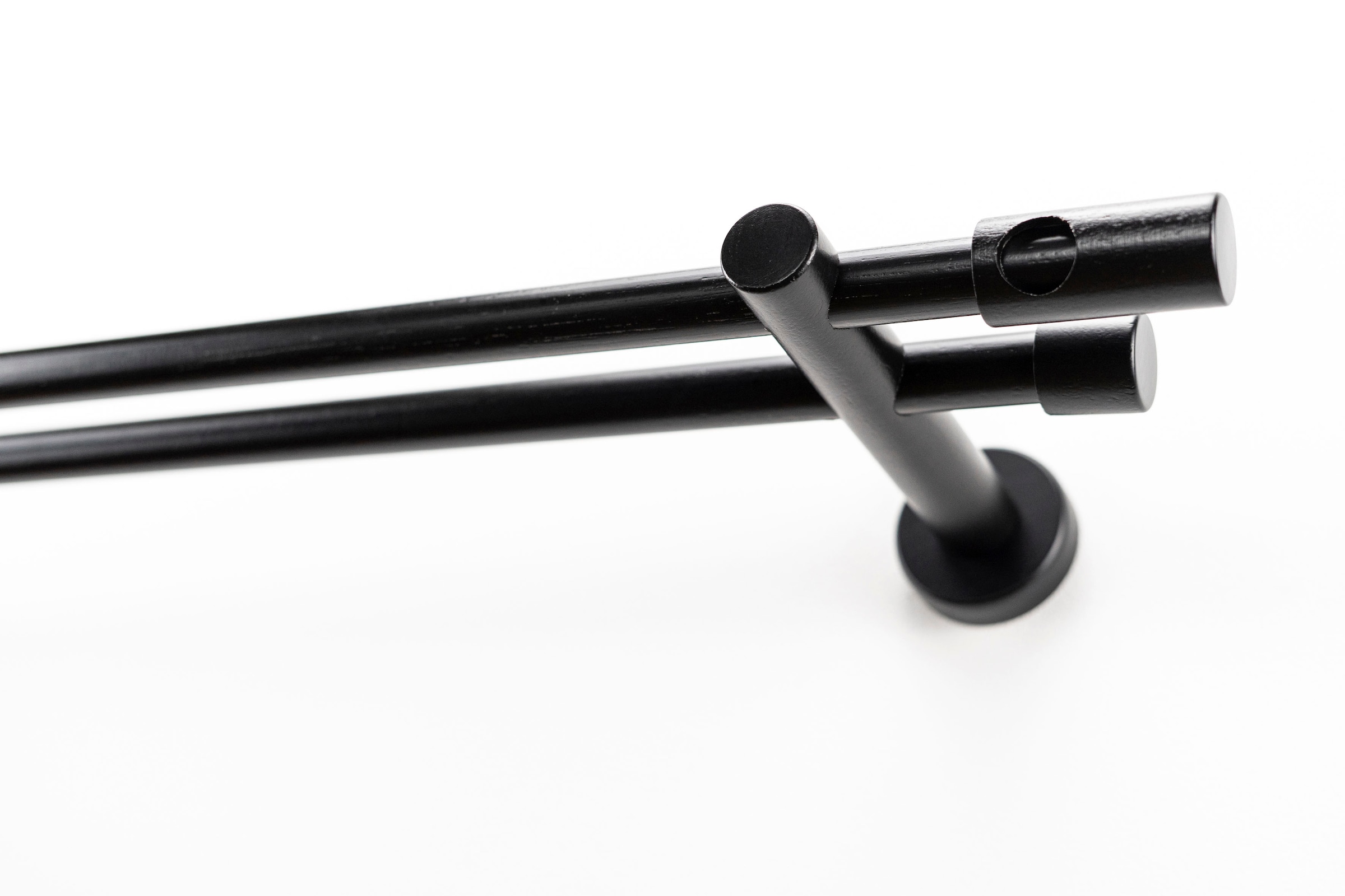 GARESA Gardinenstange "PANDRI" Ø 20 mm 2 läufig-läufig Wunschmaßlänge Vorha günstig online kaufen