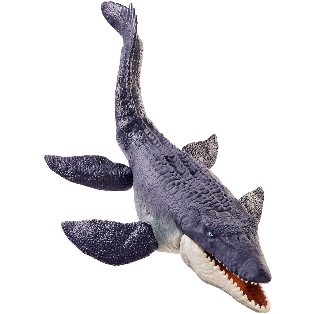 Mattel® Spielfigur »Jurassic World, Schützer der Meere Mosasaurus Dinosaurier«, Recyceltes Plastik aus der Umwelt