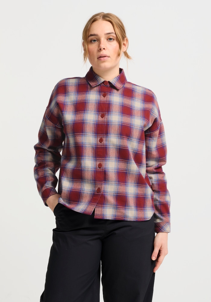 Jack Wolfskin Flanellbluse "BAJA FLANNEL SHIRT W" Flanellhemd, weich, vielseitig kombinierbar