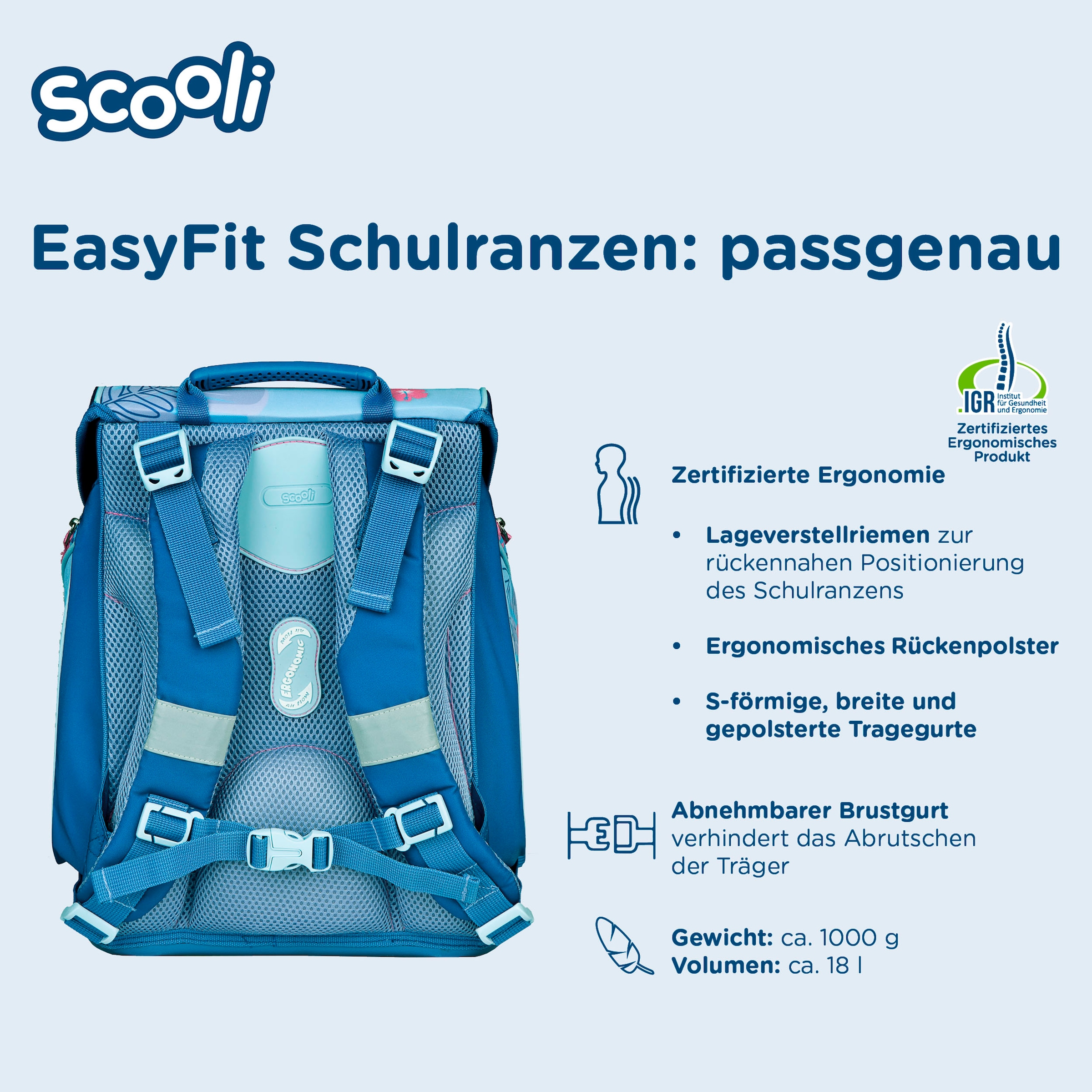 Scooli Schulranzen »EasyFit, Lilo & Stich«