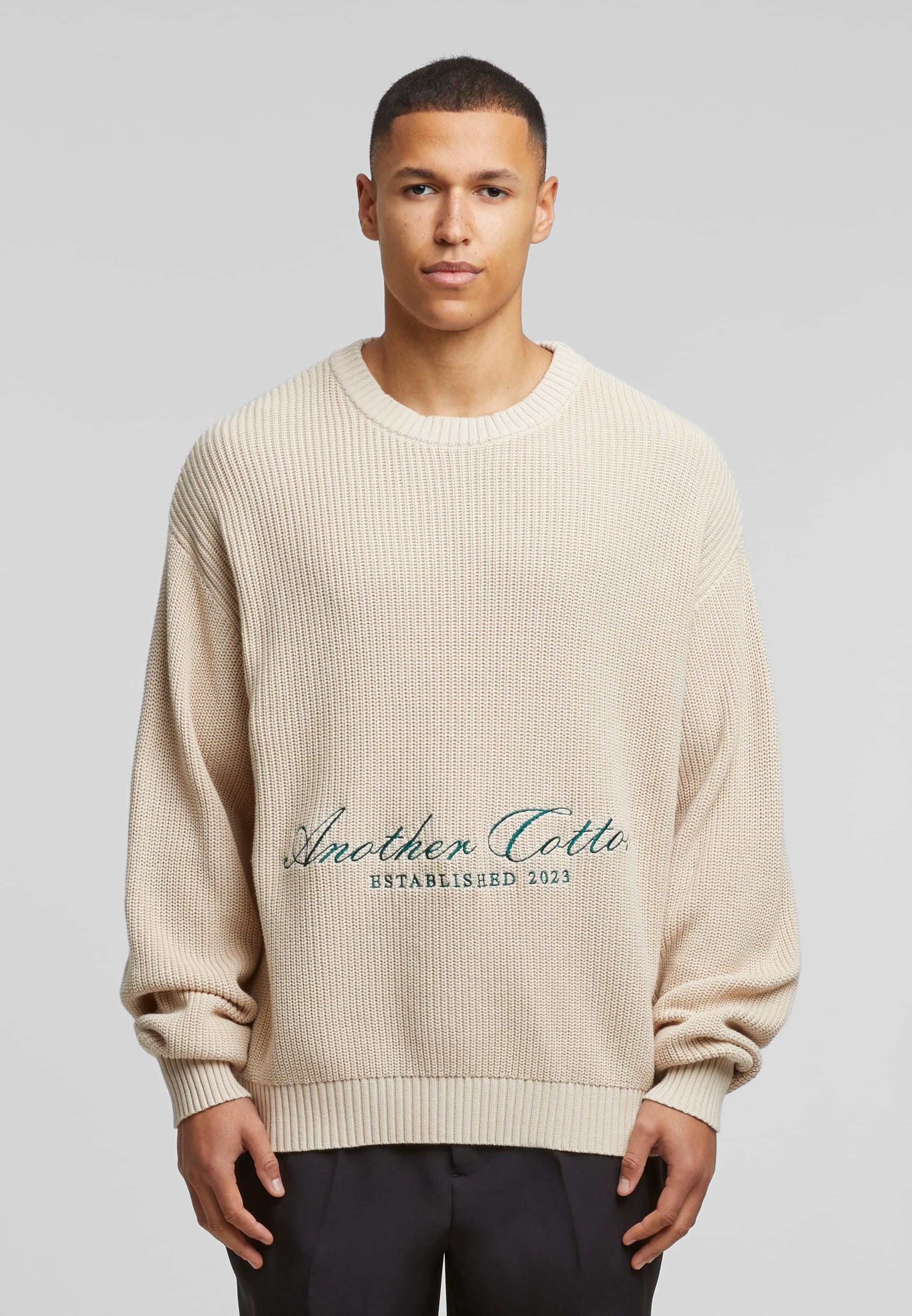 Another Cotton Lab Rundhalspullover »Another Cotton Lab Established Knit Sweater«, (1 tlg.)