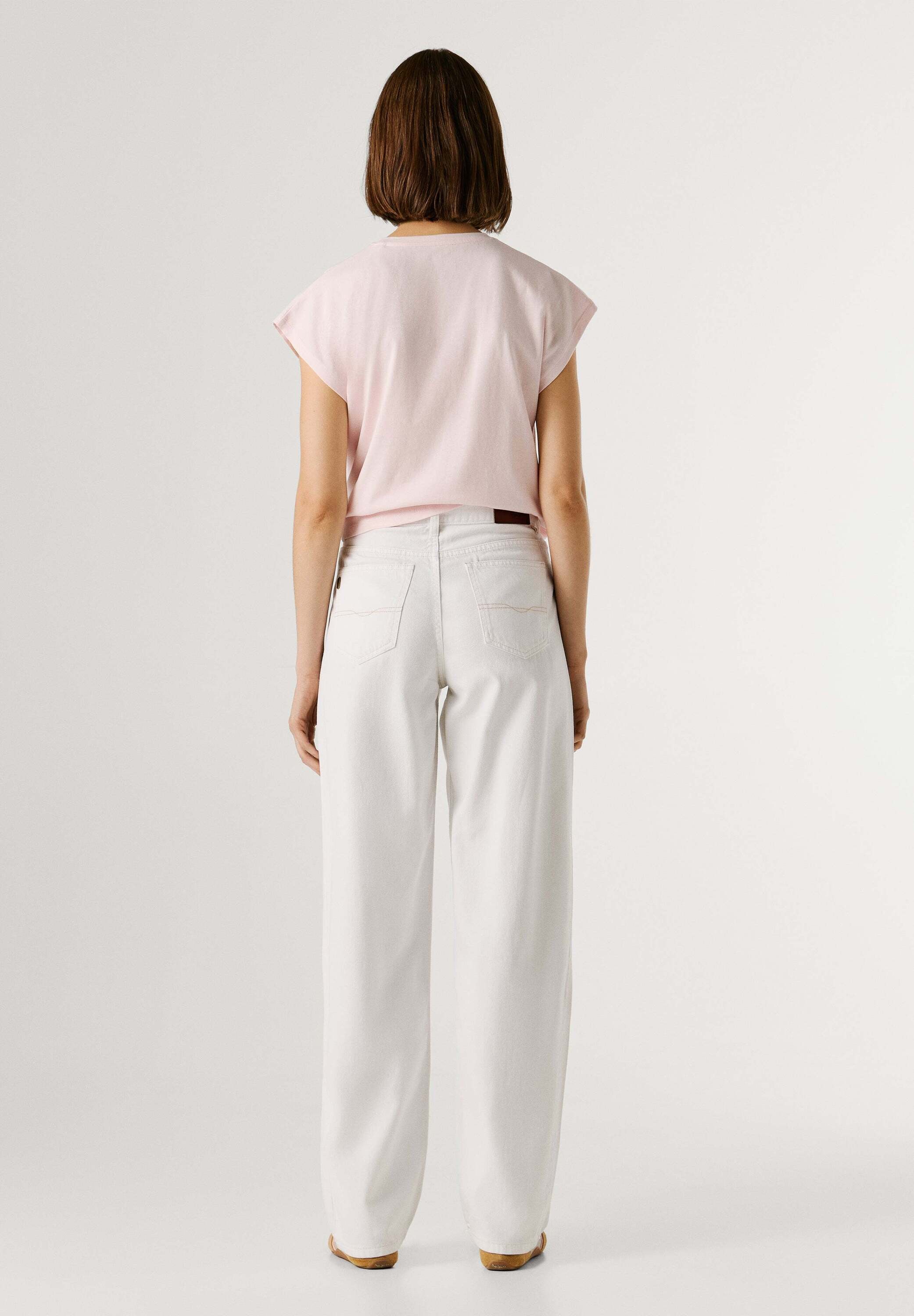 Pepe Jeans Relax-fit-Jeans »relaxed fit jeans LOOSE BOW SHAPED MW WHITE«
