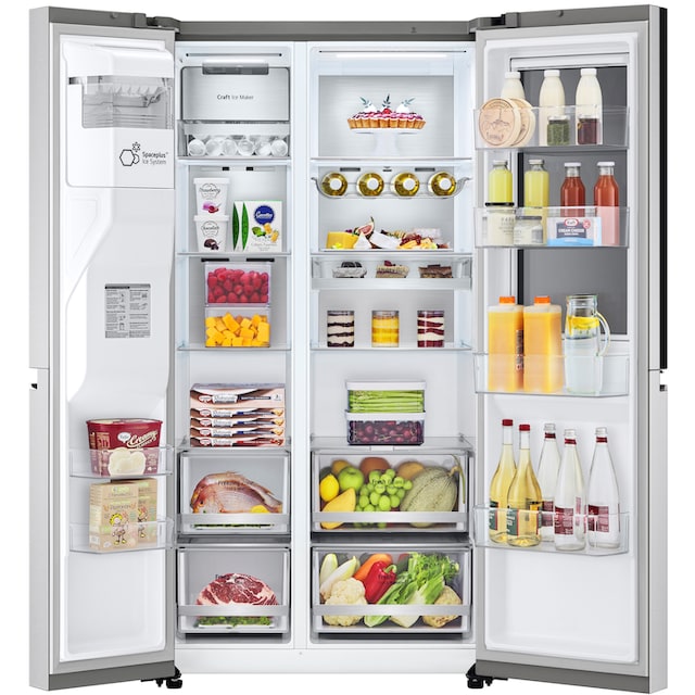 LG Side-by-Side, GSXV90MCDE, 179 cm hoch, 91,3 cm breit, Craft Ice Bereiter  | BAUR