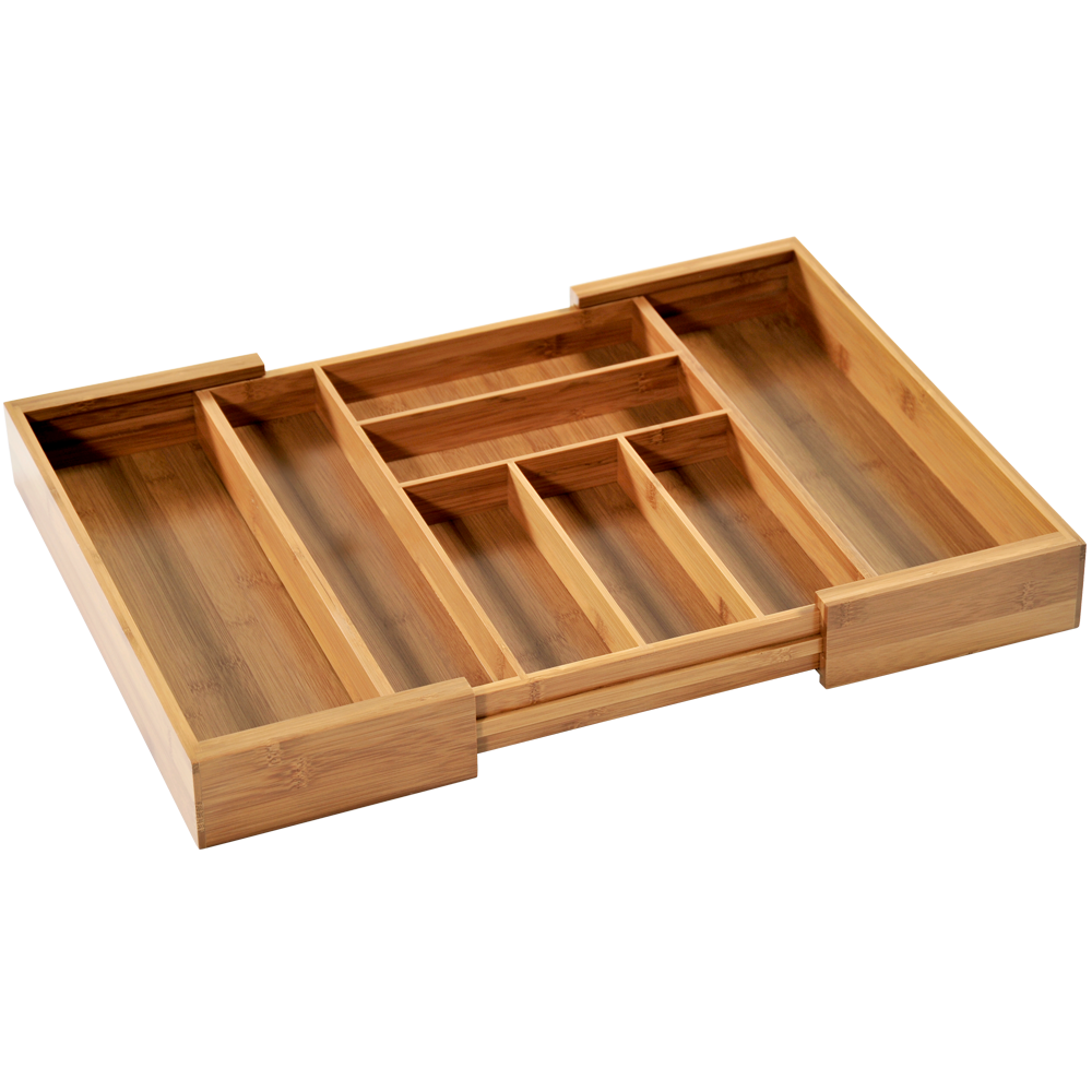 KESPER® Besteckkasten 1 Stk. tlg. ausziehbar, Bambus