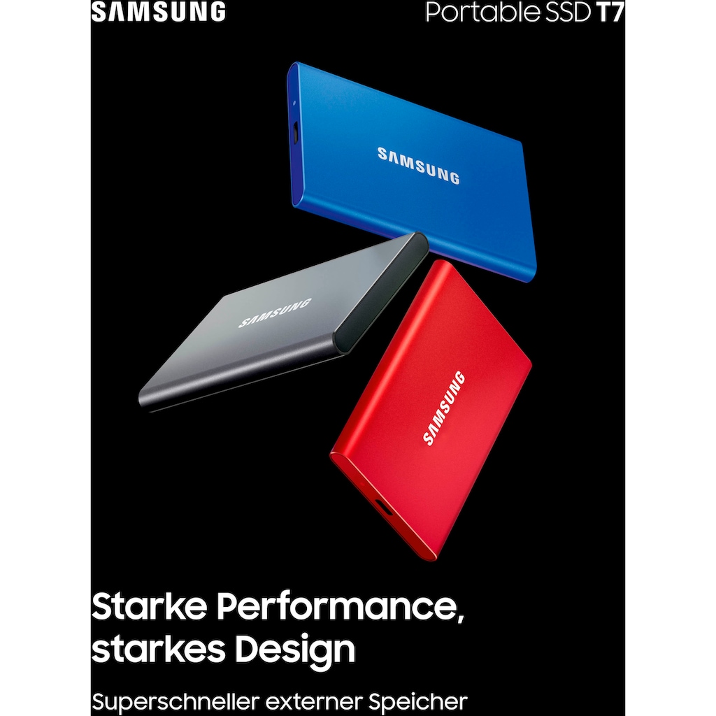 Samsung externe SSD »Portable SSD T7«, Anschluss USB 3.1-USB 3.2