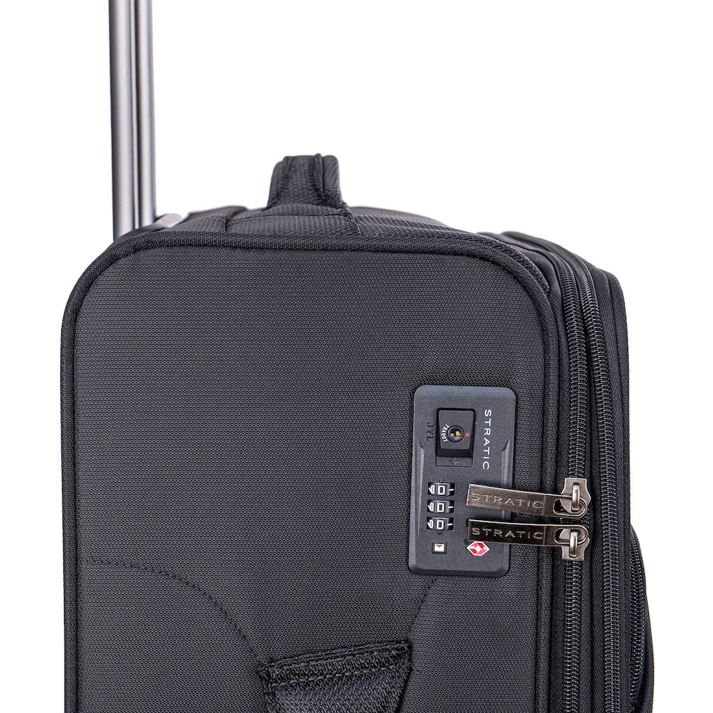 Stratic Weichgepäck-Trolley »Mix M, black«, 4 Rollen