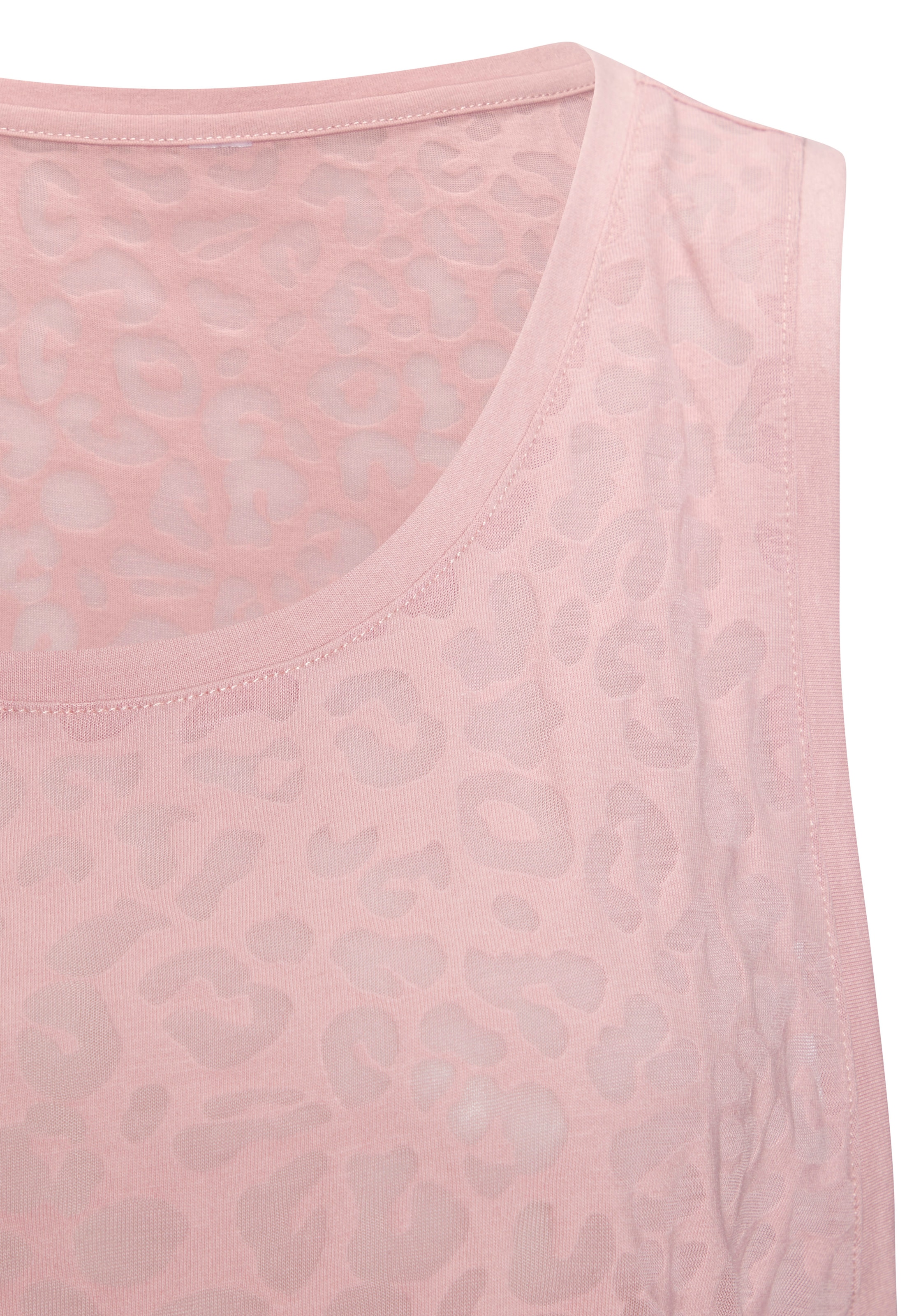 LASCANA ACTIVE Funktionstop Leo-Optik mit weitem Armausschnitt