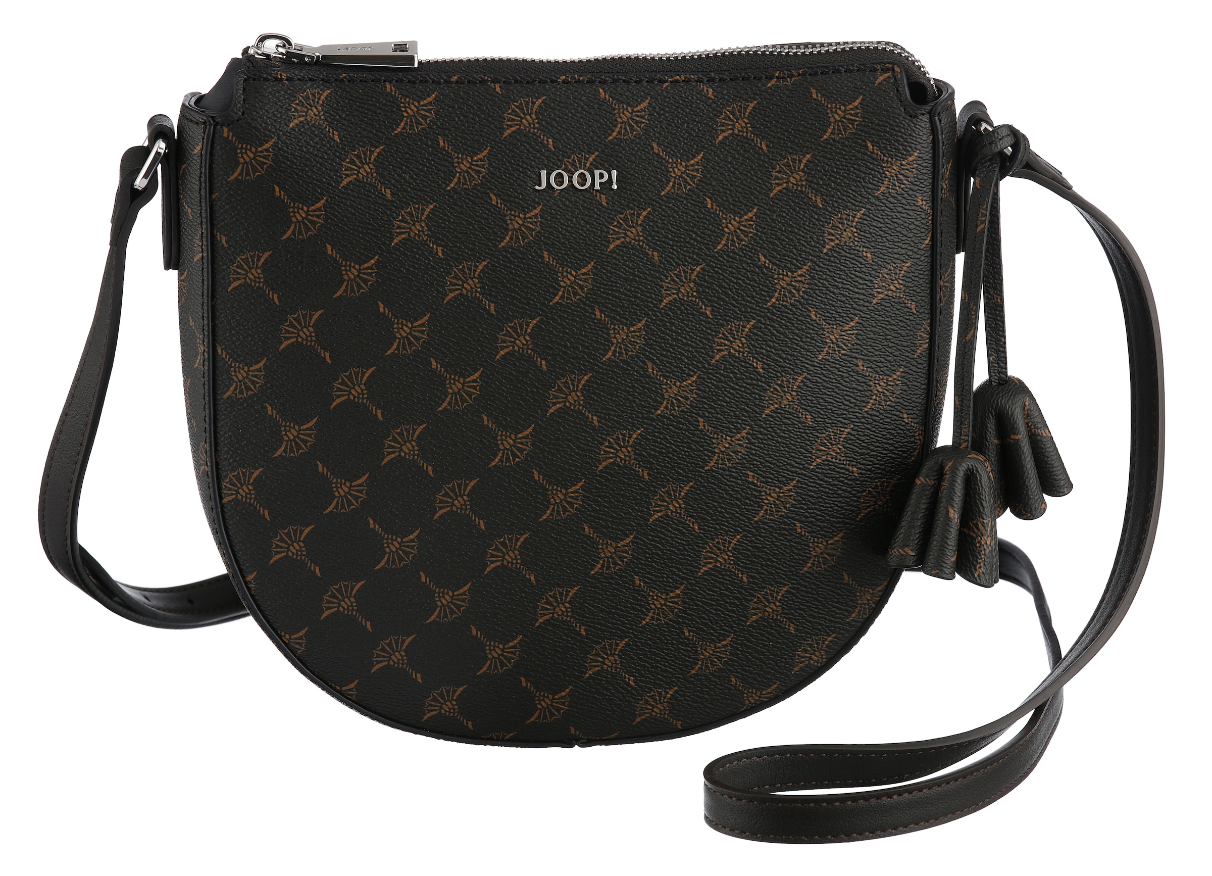 JOOP Schultertasche "flora 1.0 stella shoulderbag svz" Damen Schultertasche mit Reißverschluss