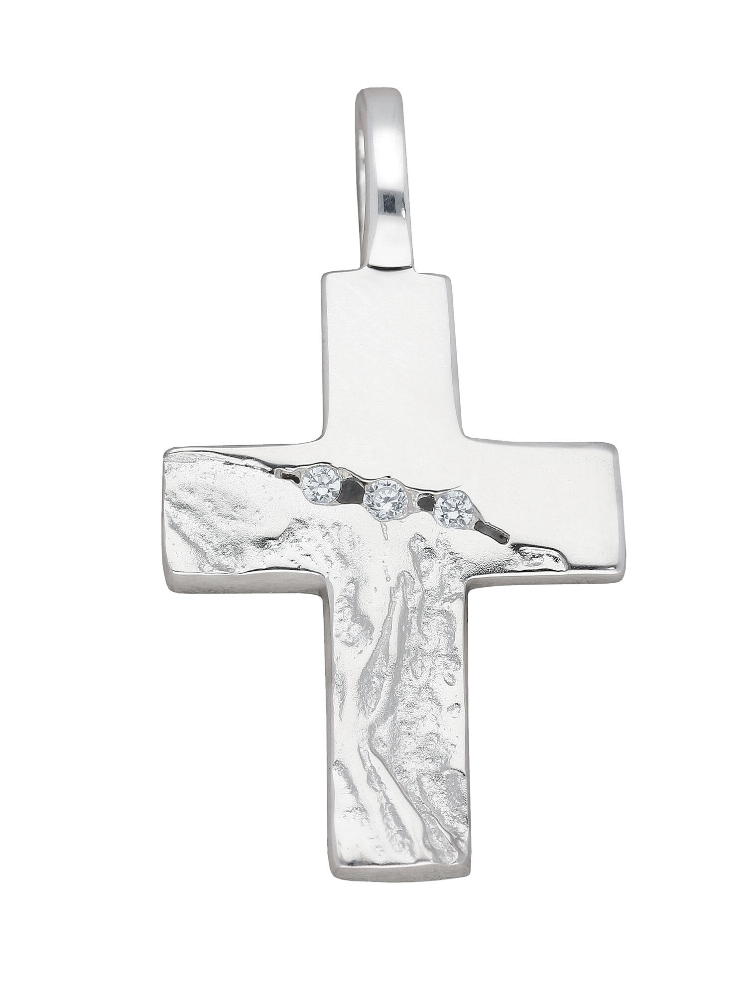 Damen mit | Herren & kaufen Kreuz Silber Kettenanhänger Anhänger«, Adelia´s Silberschmuck für BAUR »925 Zirkonia