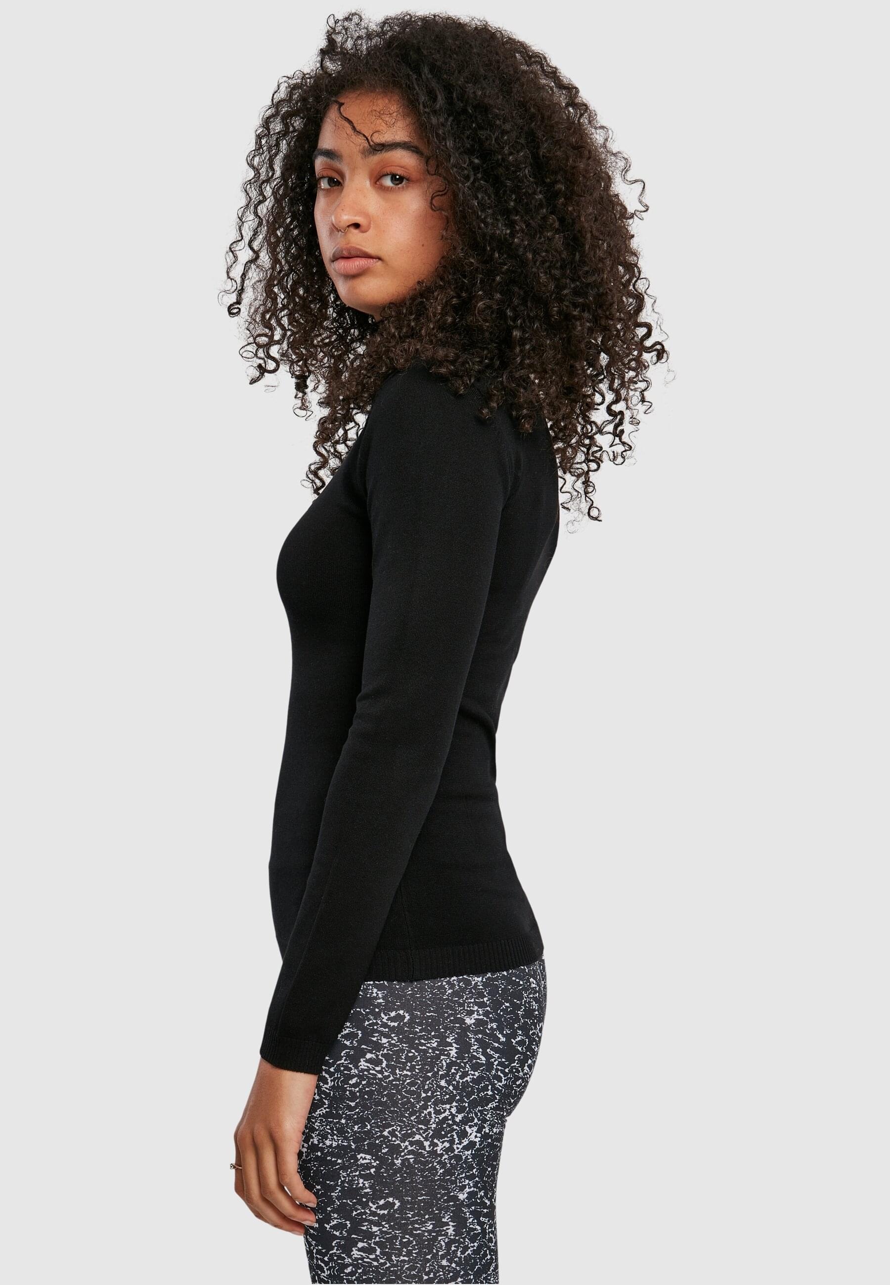 URBAN CLASSICS Rundhalspullover »Urban Classics Damen Ladies Basic Turtleneck Sweater«, (1 tlg.)