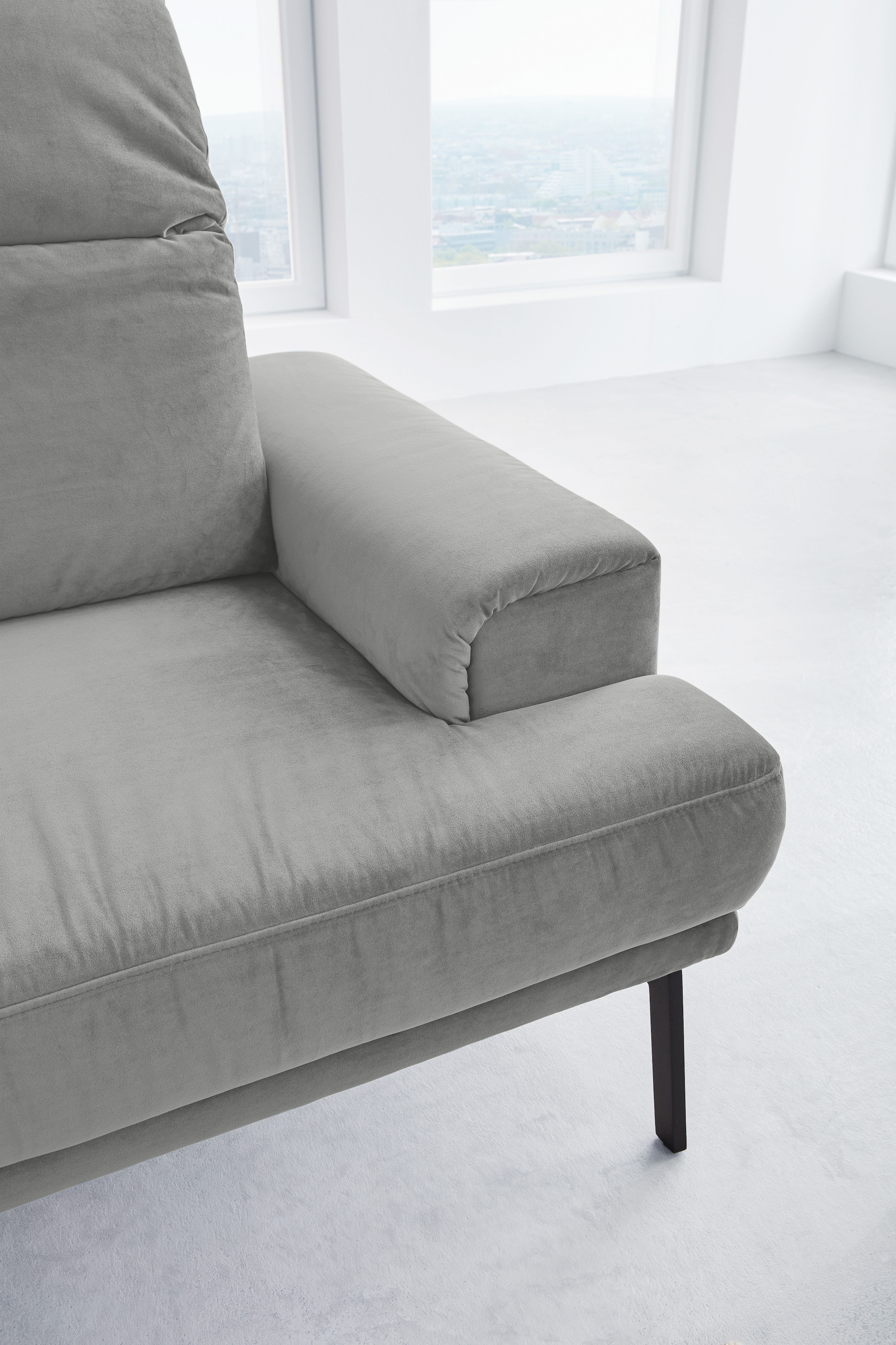Musterring 2-Sitzer »MR 4580«, inkl. Kopf- und Sitztiefenverstellung, Fuß schwarz, B198 x T103 cm