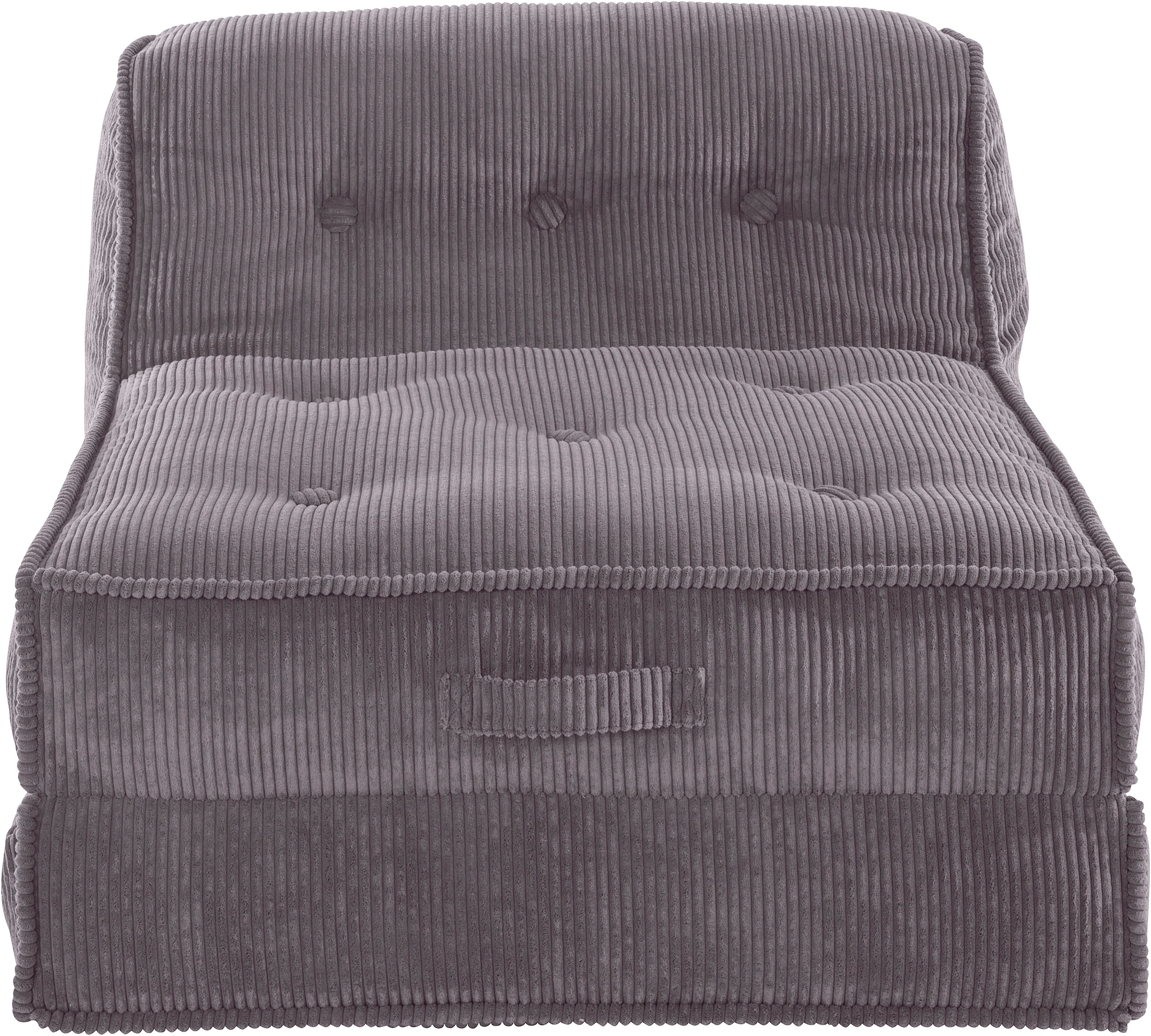 in Cord, kaufen Schlaffunktion, | Sessel Größen, »Missy«, aus INOSIGN mit Loungesessel Pouf-Funktion. BAUR 2
