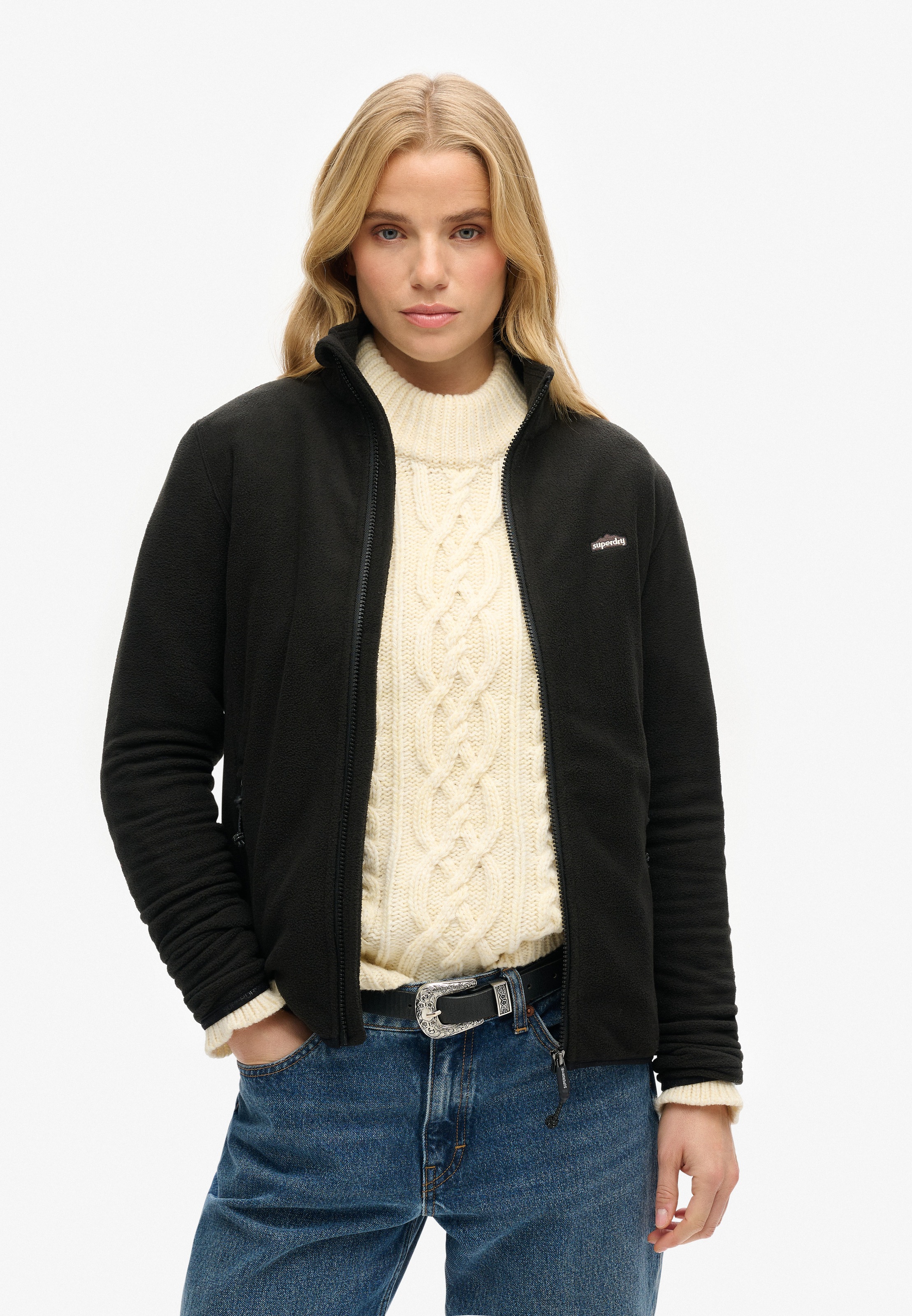 Superdry Sweatjacke »POLAR FLEECE FULL ZIP«
