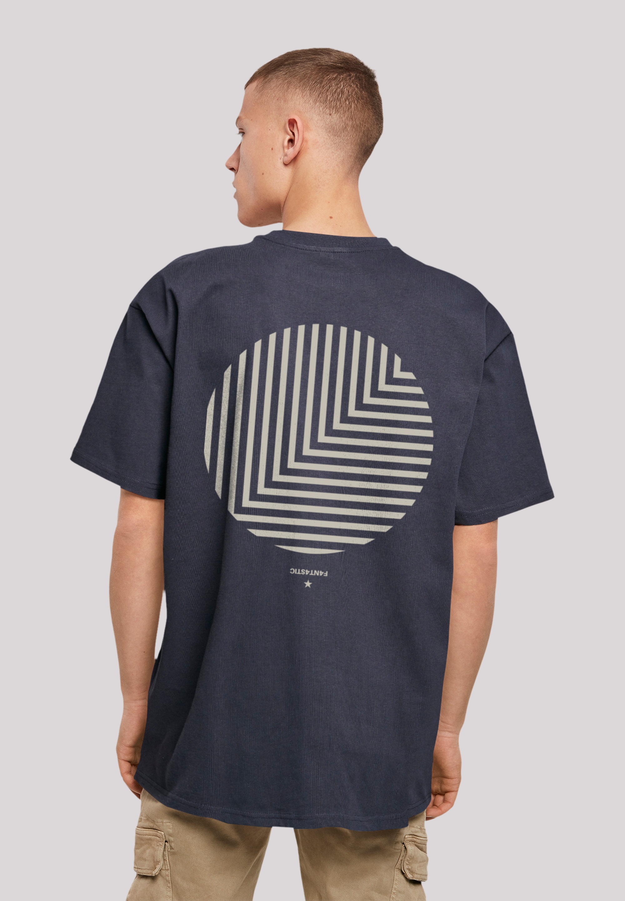 F4NT4STIC T-Shirt "Geometrics Grau", Print