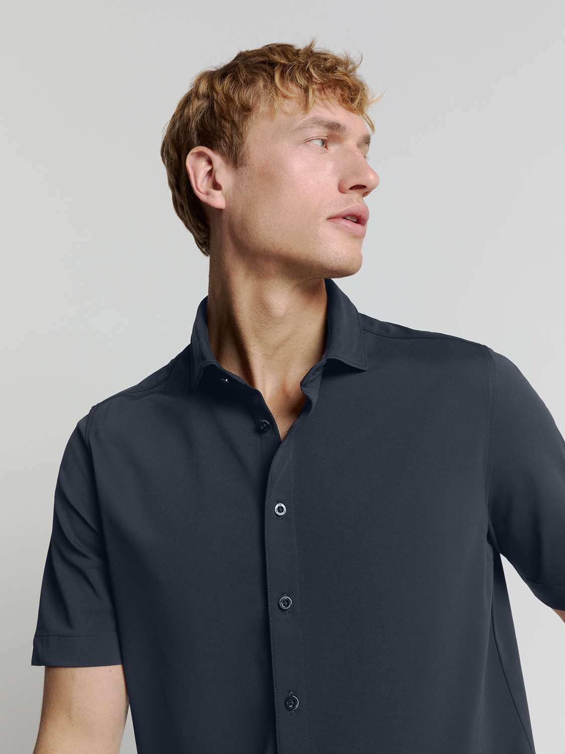 NO EXCESS Langarmhemd »No Excess Jersey-Hemd«