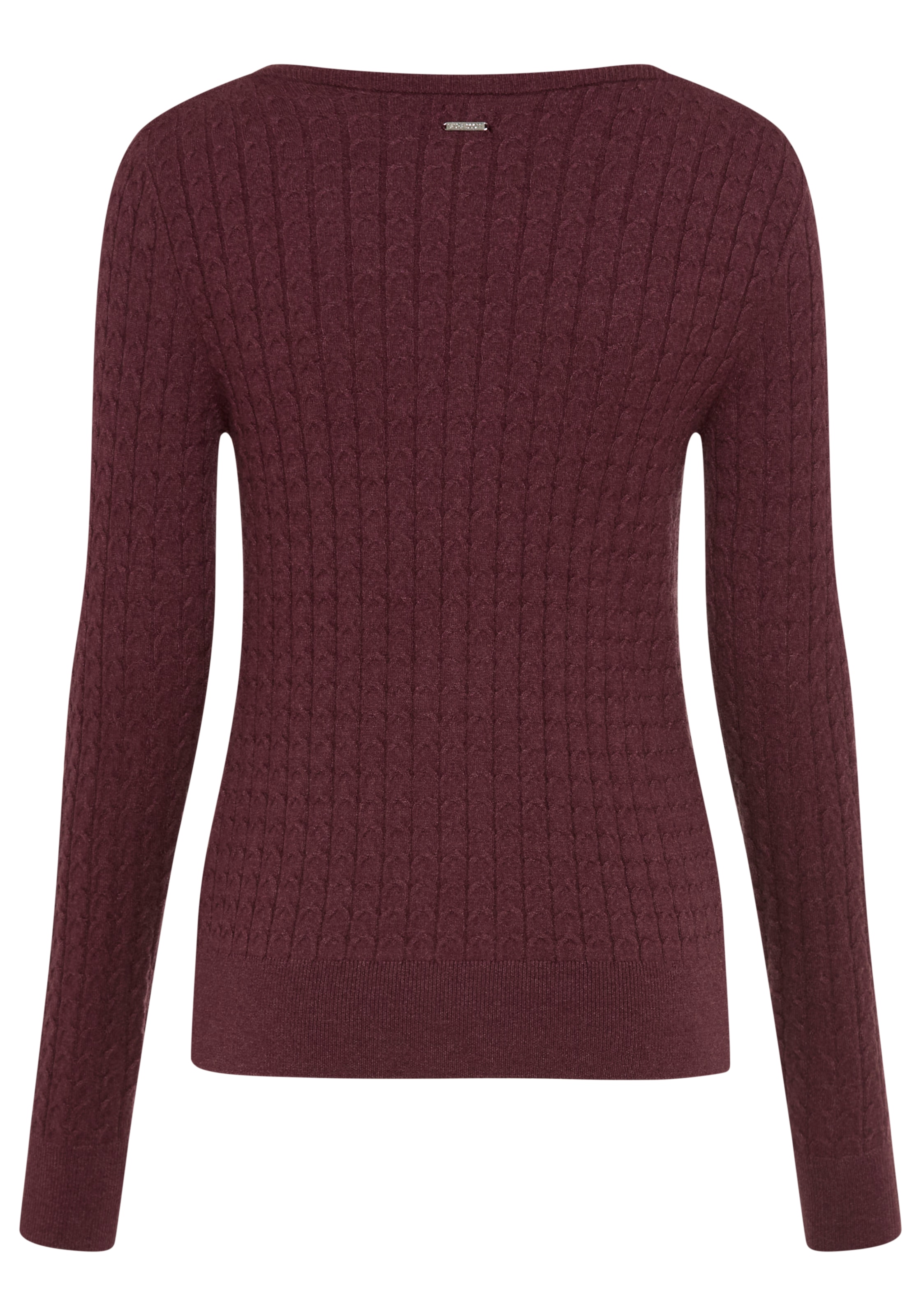 Laura Scott Strickpullover »mit figurbetonter Passform, aus Feinstrick« aus Zopfstrick mit femininen Cutout-Design