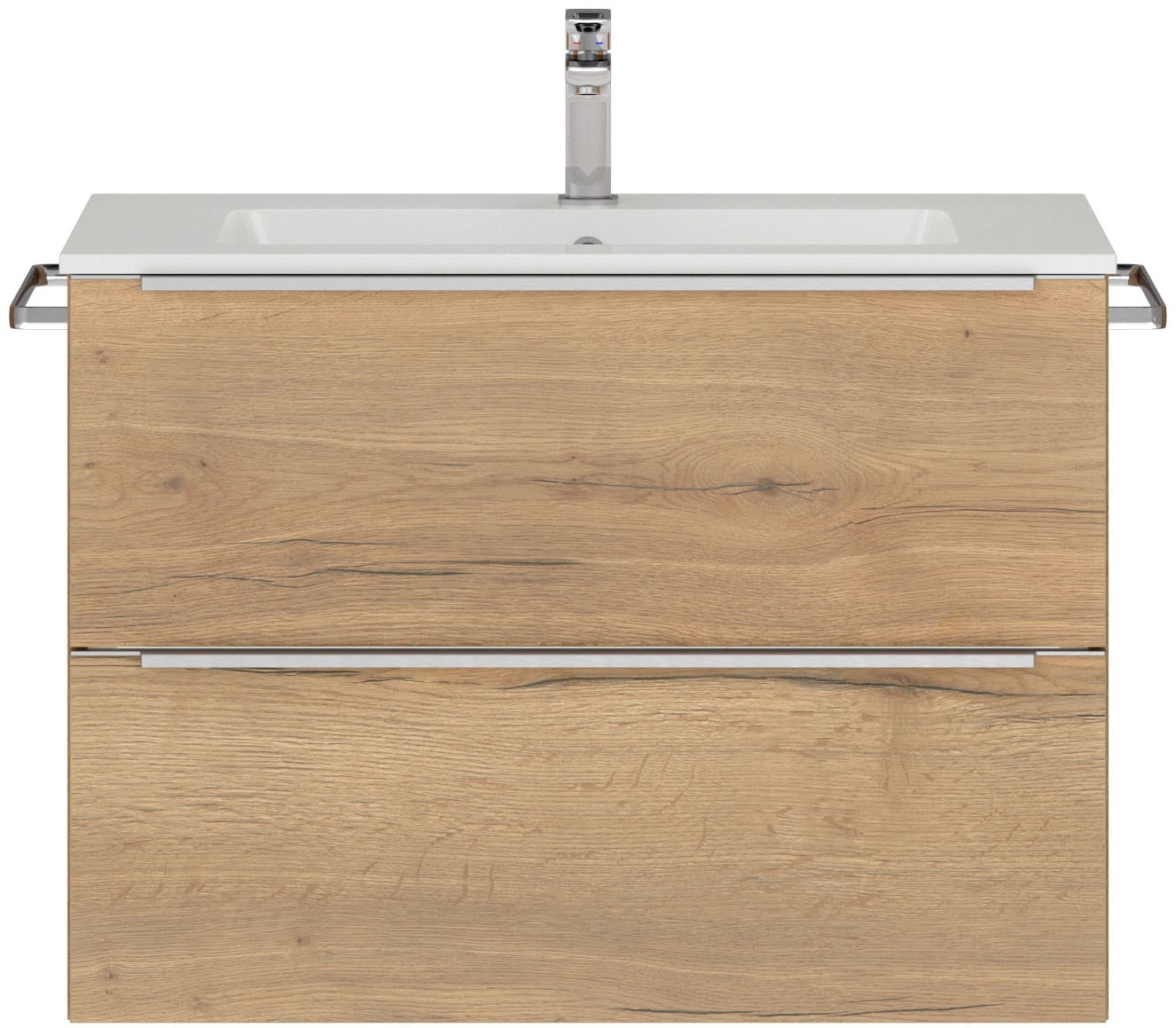 nobilia Waschtisch-Set "Levere" vormontiert, mit Soft-Close, 1 Stk. tlg.