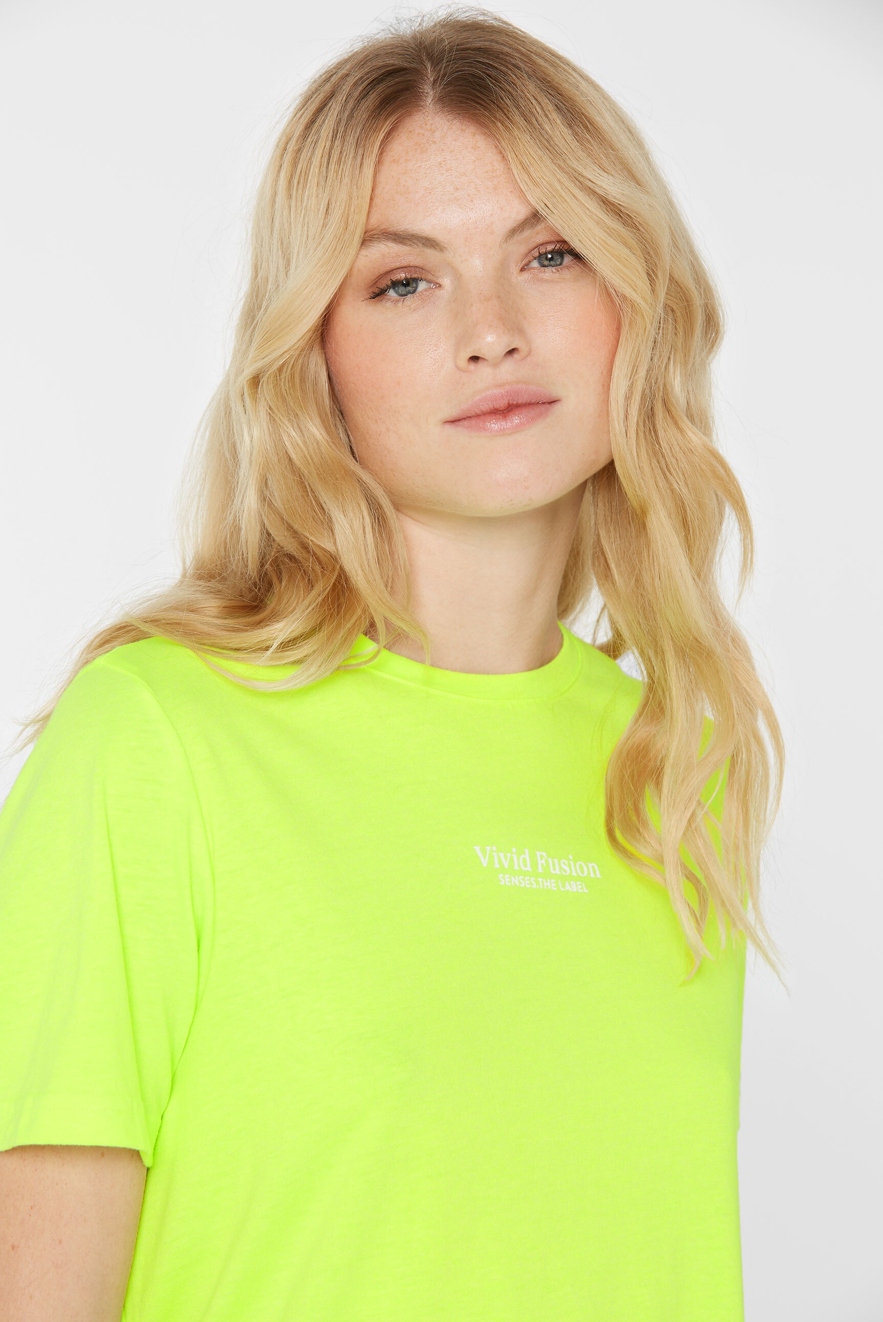 SENSES.THE LABEL Rundhalsshirt, aus Baumwolle