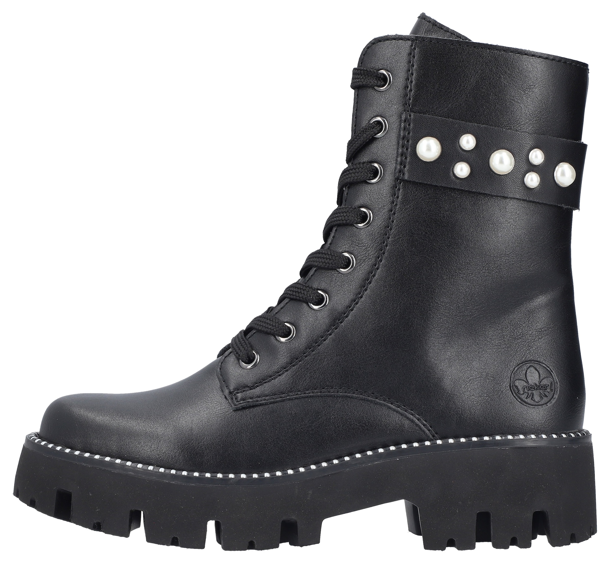 Rieker Schnürstiefelette, Schnürboots, Plateau, mit zusätzlichem Innenreißverschluss