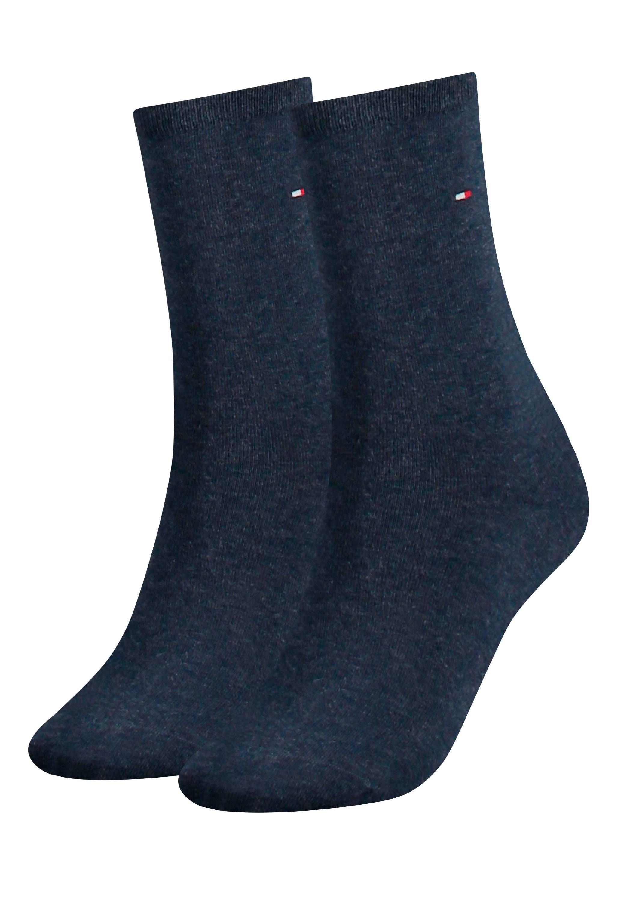 Tommy Hilfiger Socken "TH WOMEN SOCK CASUAL 2P" 2 Paar, 2 Stk. tlg. mit fla günstig online kaufen