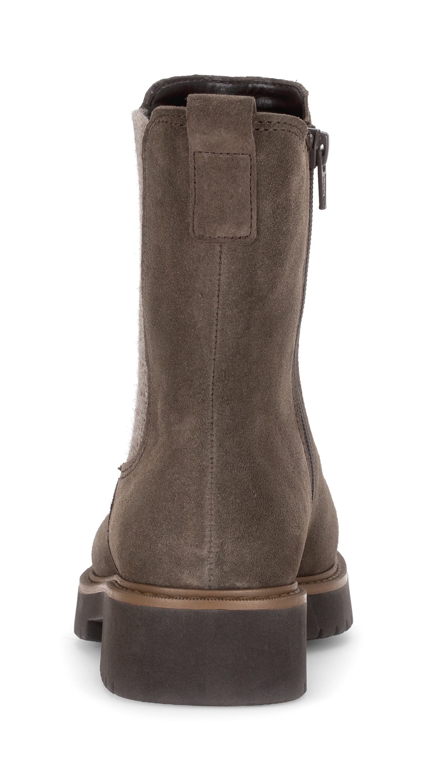 Gabor Chelseaboots »KOS«, Blockabsatz, Stiefelette mit meliertem Stretcheinsatz, in Extraweite K