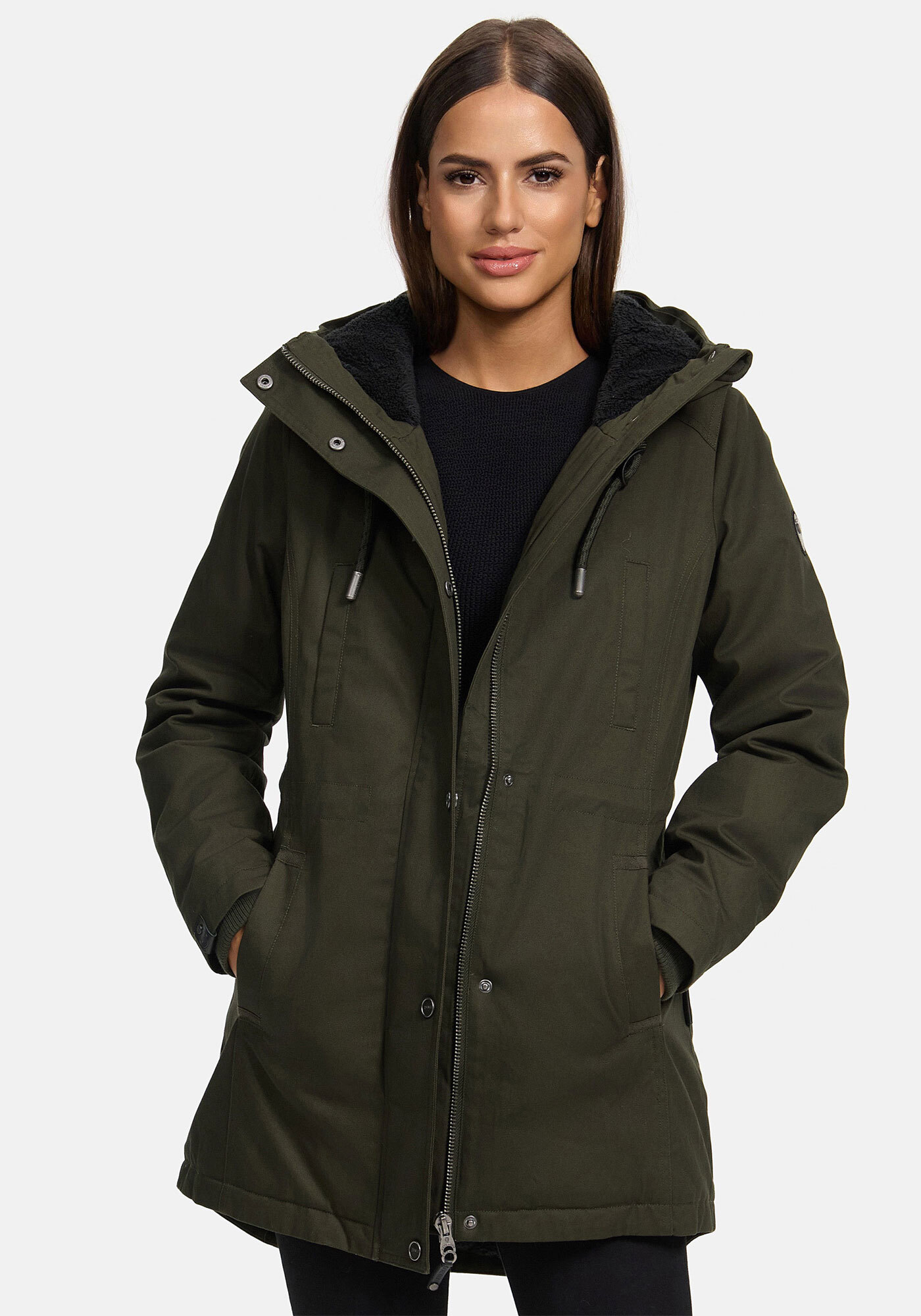 Navahoo "Winterfunke" Designer Winterjacke mit Teddyfell gefüttert