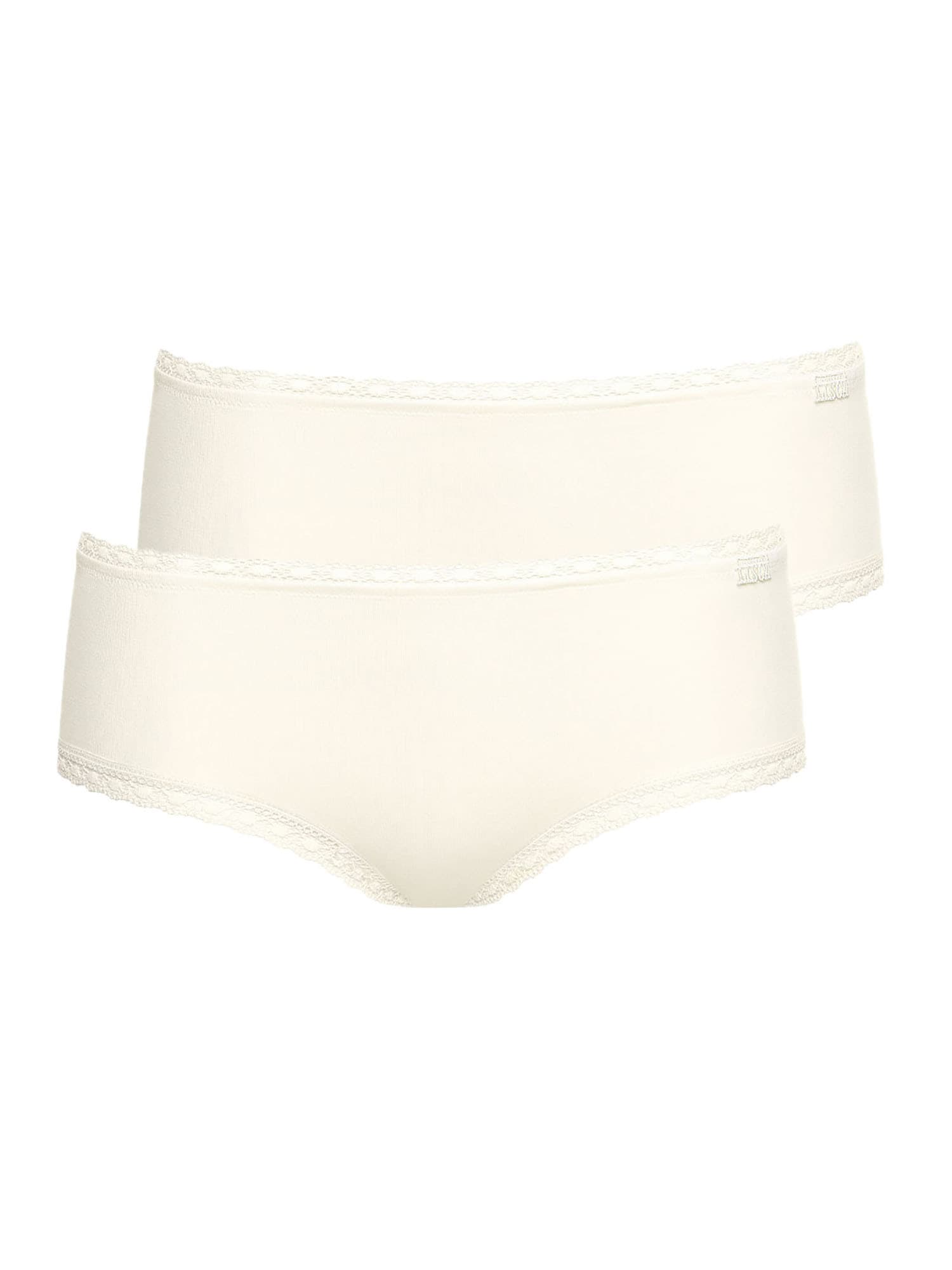 LISCA Damen Panty "2er Pack Damen Panty Ines", Gr. 36, beige, Spitze, Obermaterial: 95% Baumwolle CO. 5% Elasthan EL., Unterhosen