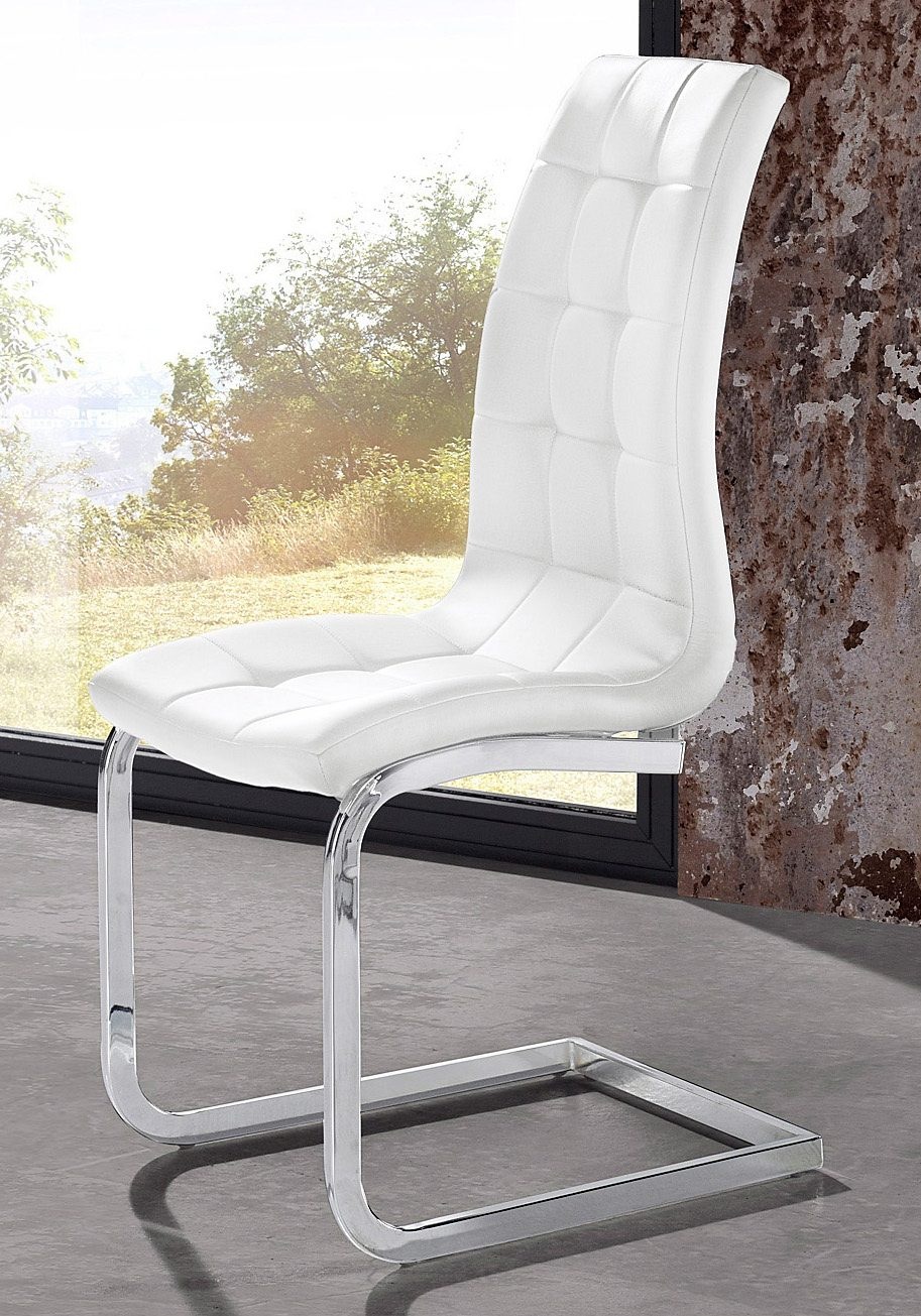 OTTO home Freischwinger "Lola" (Set) 4 Stk.2 oder 4 Stück, Bezug in Kunstle günstig online kaufen